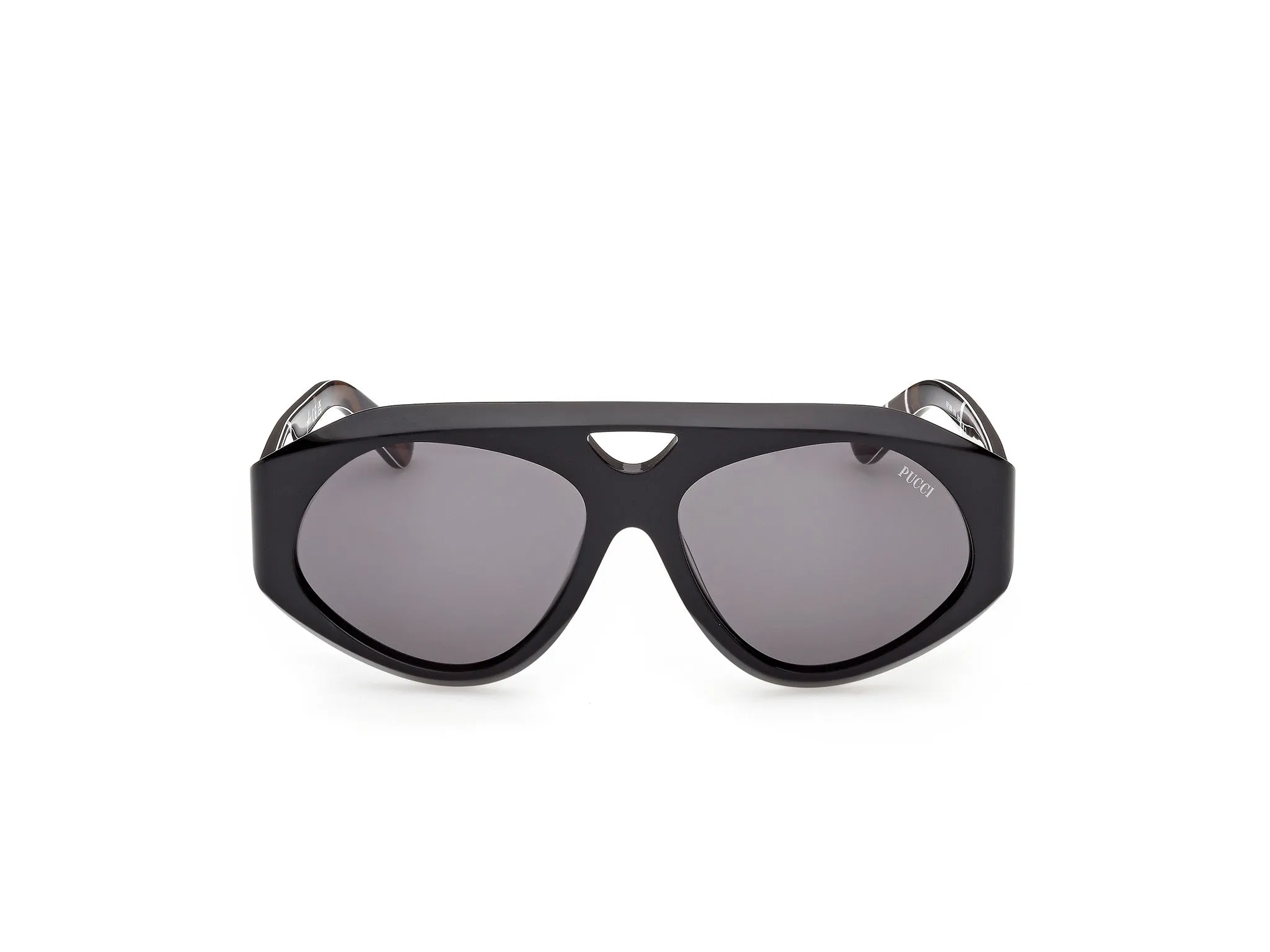 Emilio Pucci EP0258 01A Occhiali da sole Nero Fumo Squadrata Normale - immagine 2