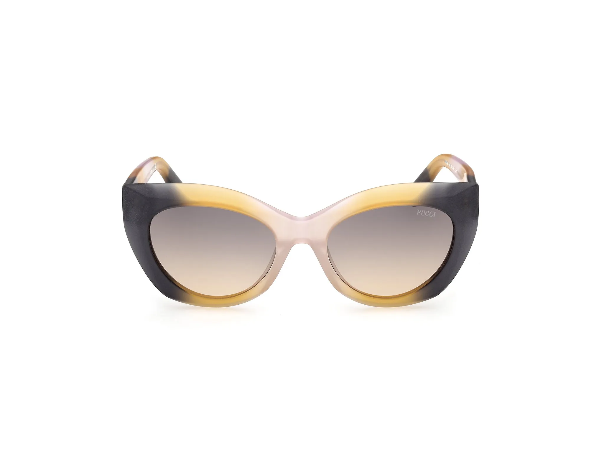 Emilio Pucci EP0257 05B Occhiali da sole Nero Fumo Geometrica Normale - immagine 2