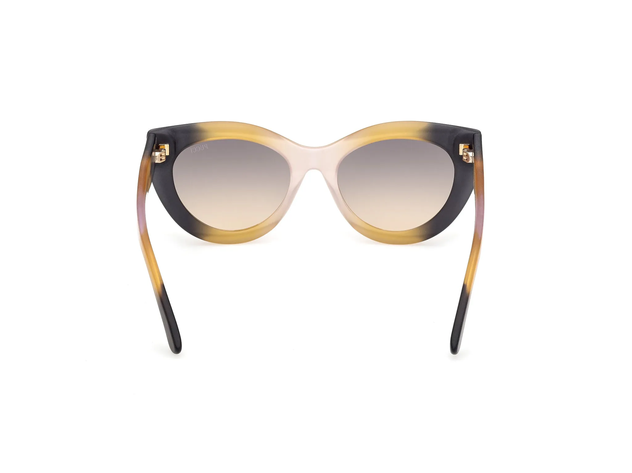 Emilio Pucci EP0257 05B Occhiali da sole Nero Fumo Geometrica Normale - immagine 4