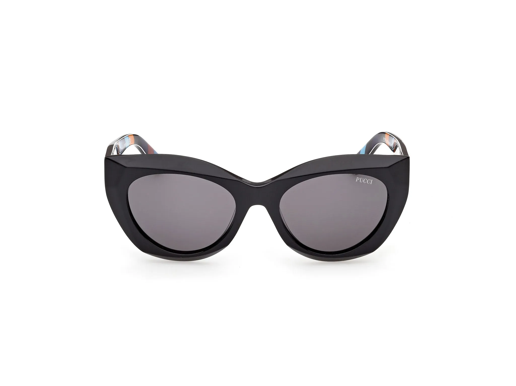 Emilio Pucci EP0257 01A Occhiali da sole Nero Fumo Geometrica Normale - immagine 2