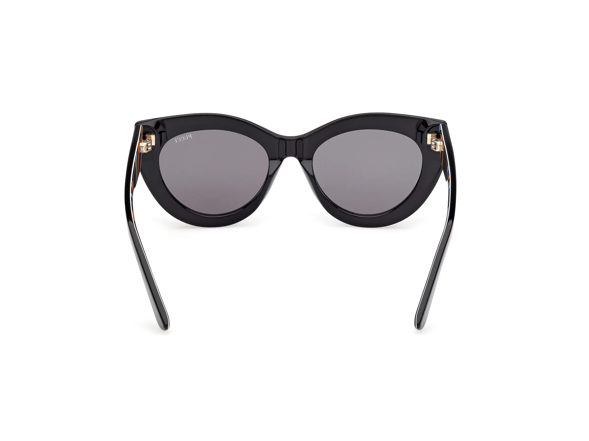 Emilio Pucci EP0257 01A Occhiali da sole Nero Fumo Geometrica Normale - immagine 4