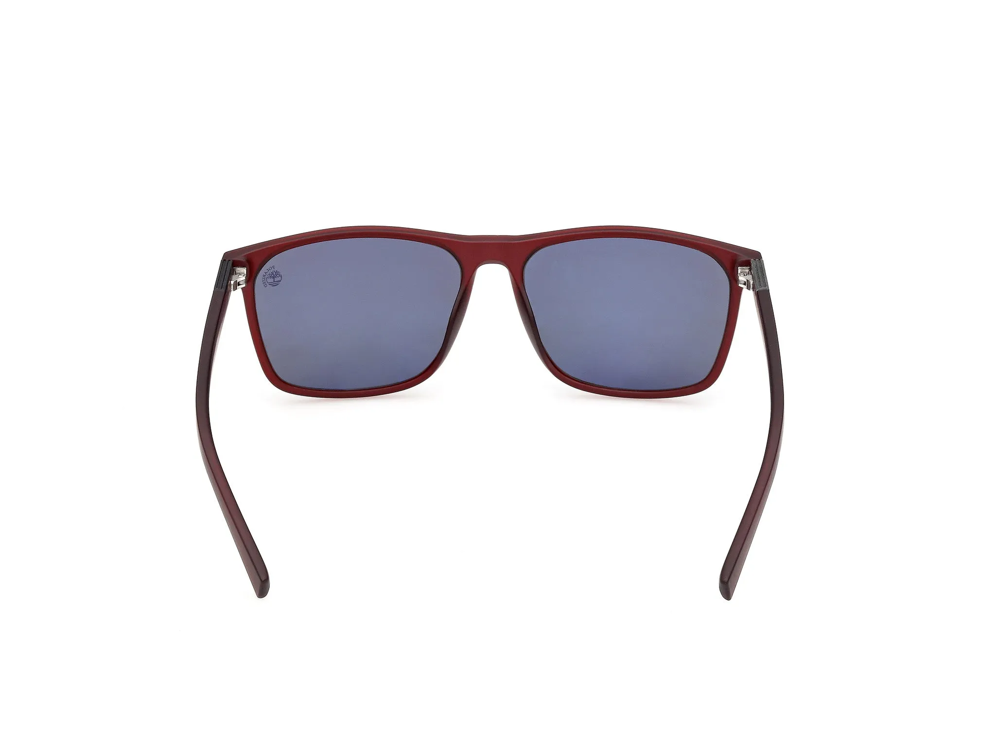 Timberland TB9312 67D Occhiali da sole Iniettato Rosso Fumo Squadrata Polarizzata - immagine 4