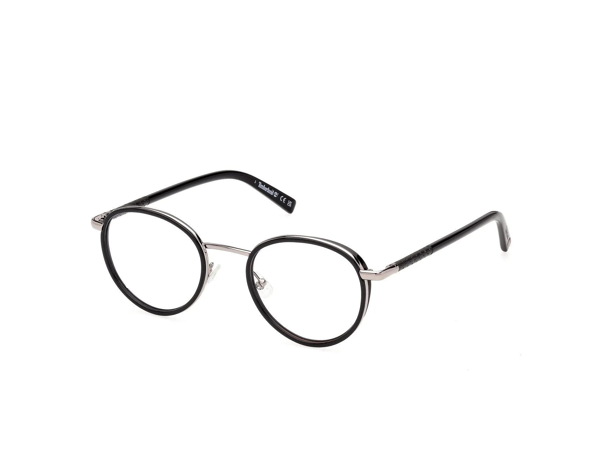 Timberland TB50114 1 Montature da vista Iniettato Nero Rotonda Normale - immagine 1