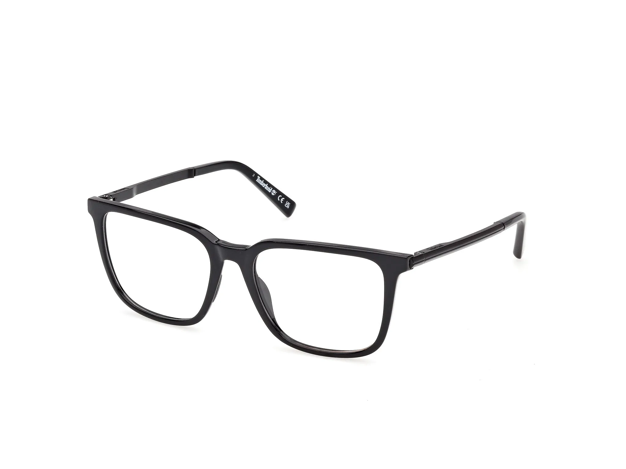 Timberland TB50111 1 Montature da vista Iniettato Nero Squadrata Normale - immagine 1