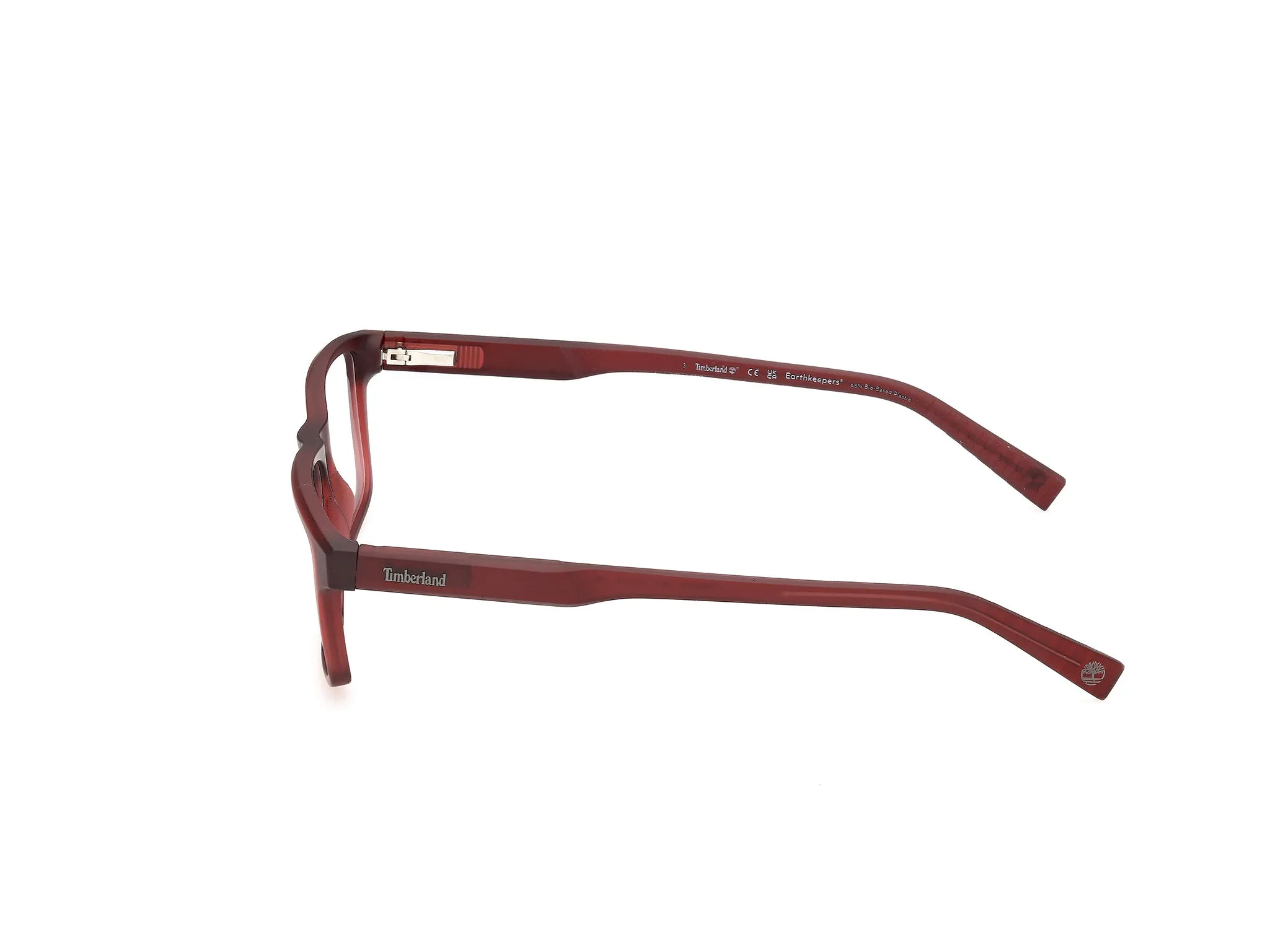 Timberland TB50056 67 Montature da vista Iniettato Rosso Squadrata Normale - immagine 3