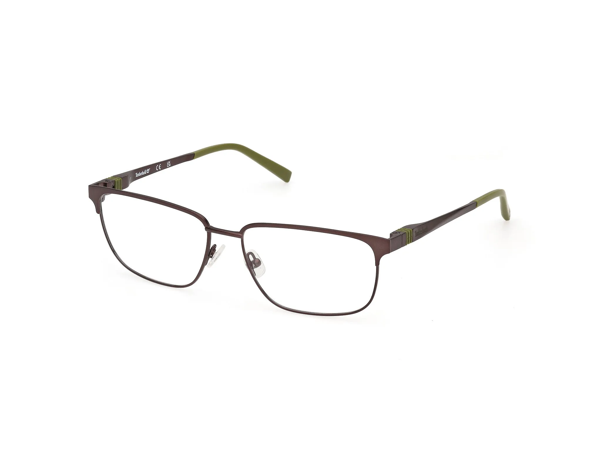 Timberland TB50027 49 Montature da vista Metallo Marrone Squadrata Normale - immagine 1