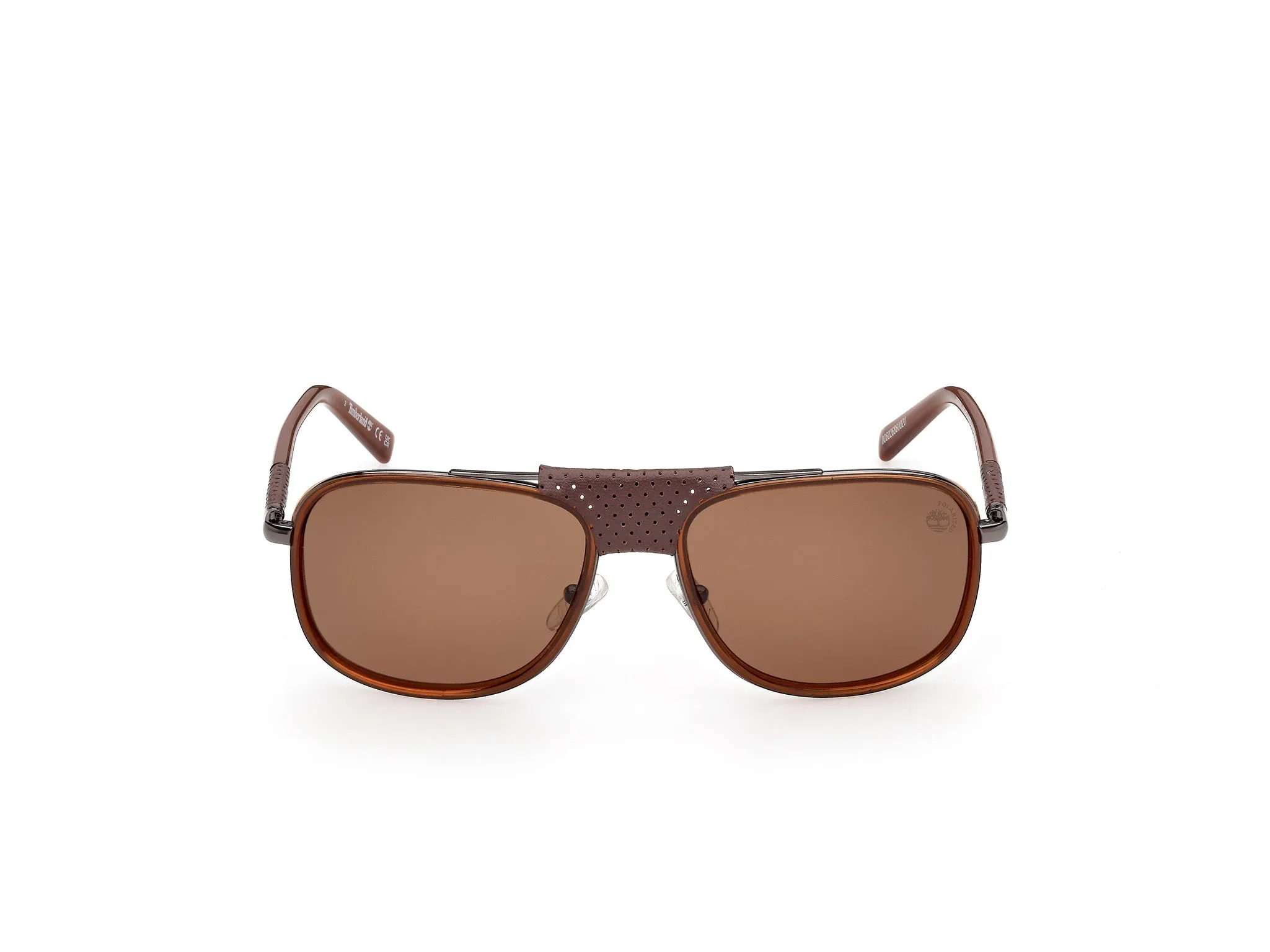 Timberland TB00091 47H Occhiali da sole Iniettato Marrone Marrone Squadrata Polarizzata - immagine 2