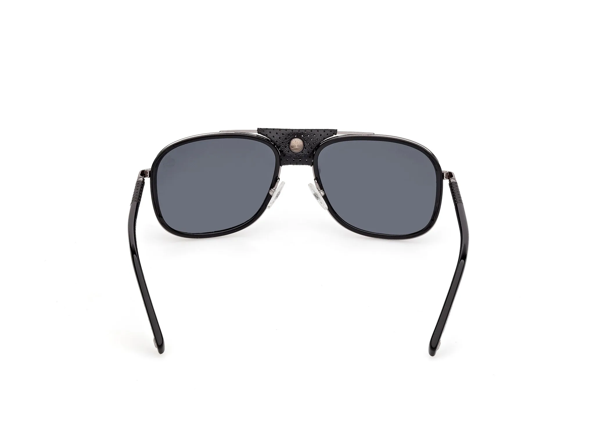 Timberland TB00091 01D Occhiali da sole Iniettato Nero Fumo Squadrata Polarizzata - immagine 4