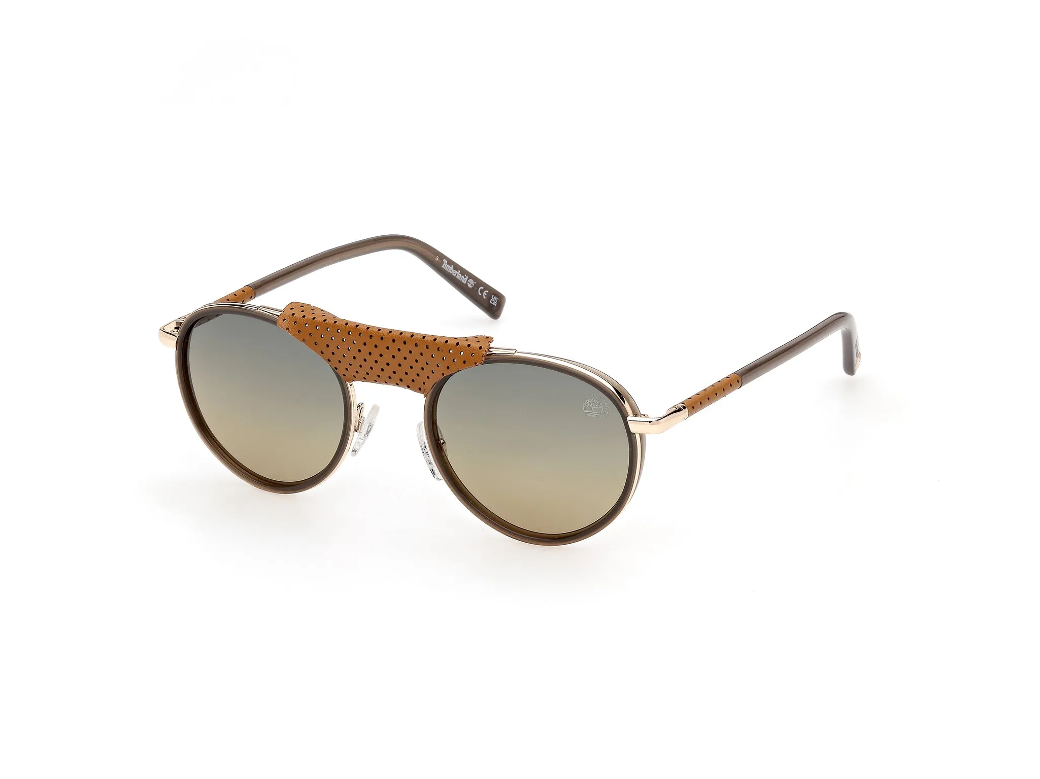 Timberland TB00090 96R Occhiali da sole Iniettato Verde Verde Pilot Polarizzata - immagine 1