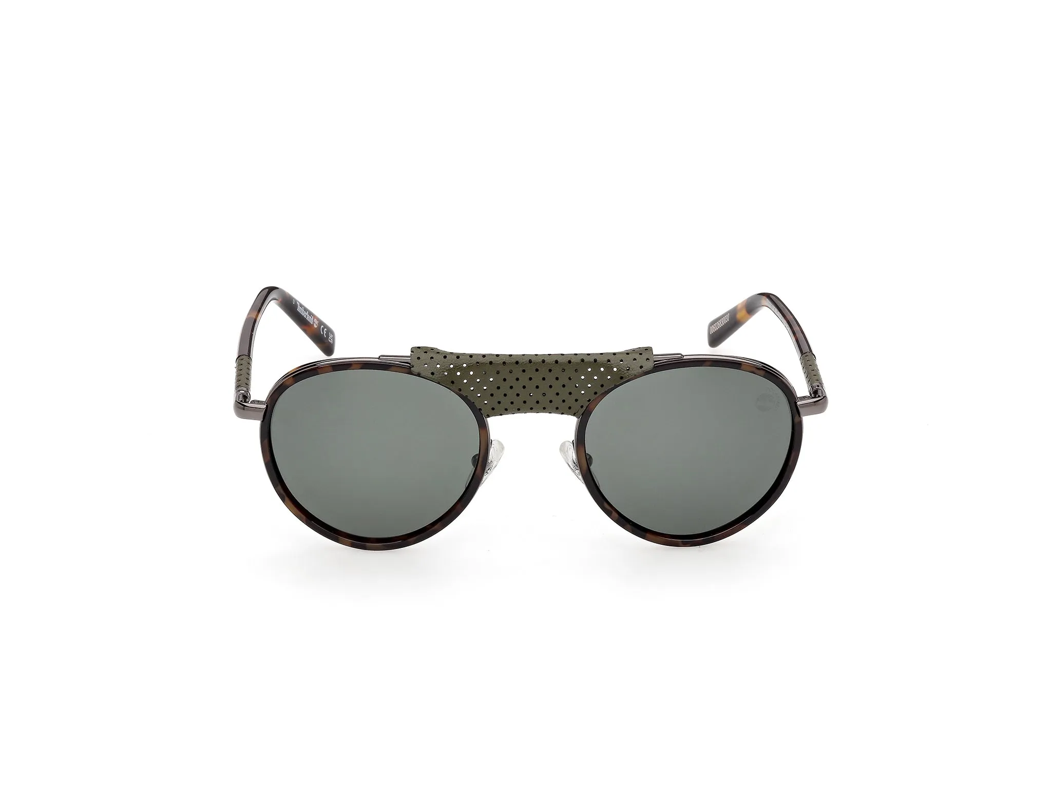 Timberland TB00090 52R Occhiali da sole Iniettato Havana Verde Pilot Polarizzata - immagine 2