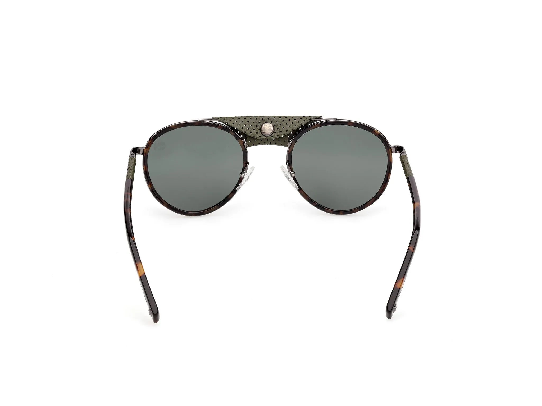 Timberland TB00090 52R Occhiali da sole Iniettato Havana Verde Pilot Polarizzata - immagine 4