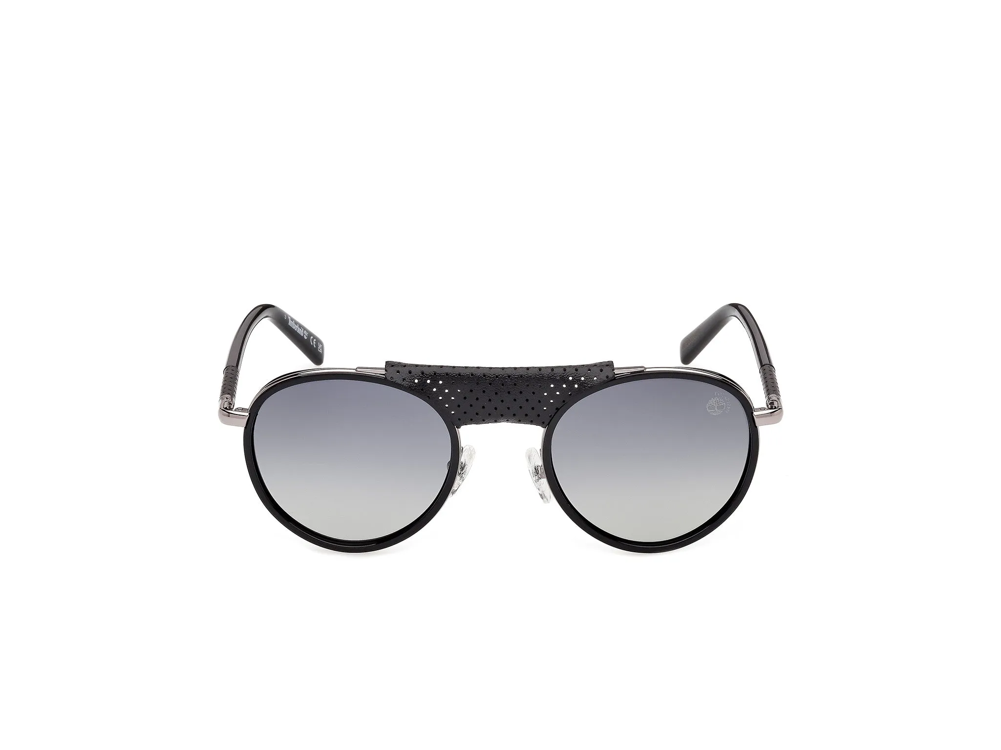 Timberland TB00090 01D Occhiali da sole Iniettato Nero Fumo Pilot Polarizzata - immagine 2