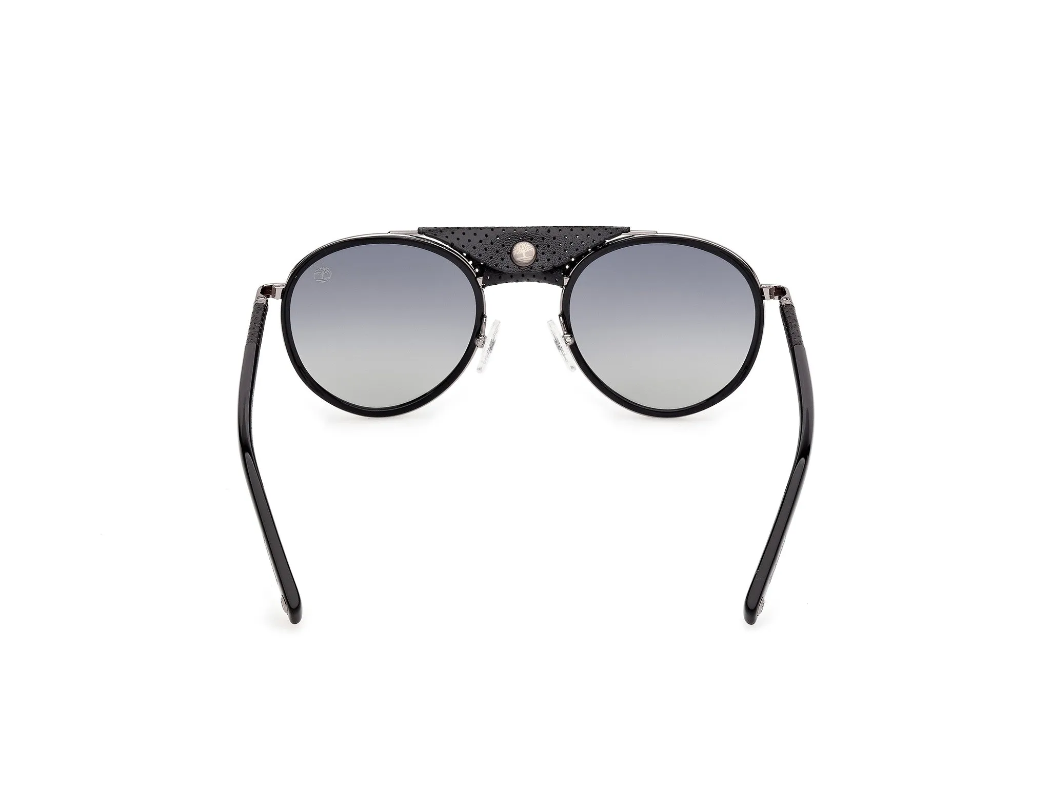 Timberland TB00090 01D Occhiali da sole Iniettato Nero Fumo Pilot Polarizzata - immagine 4