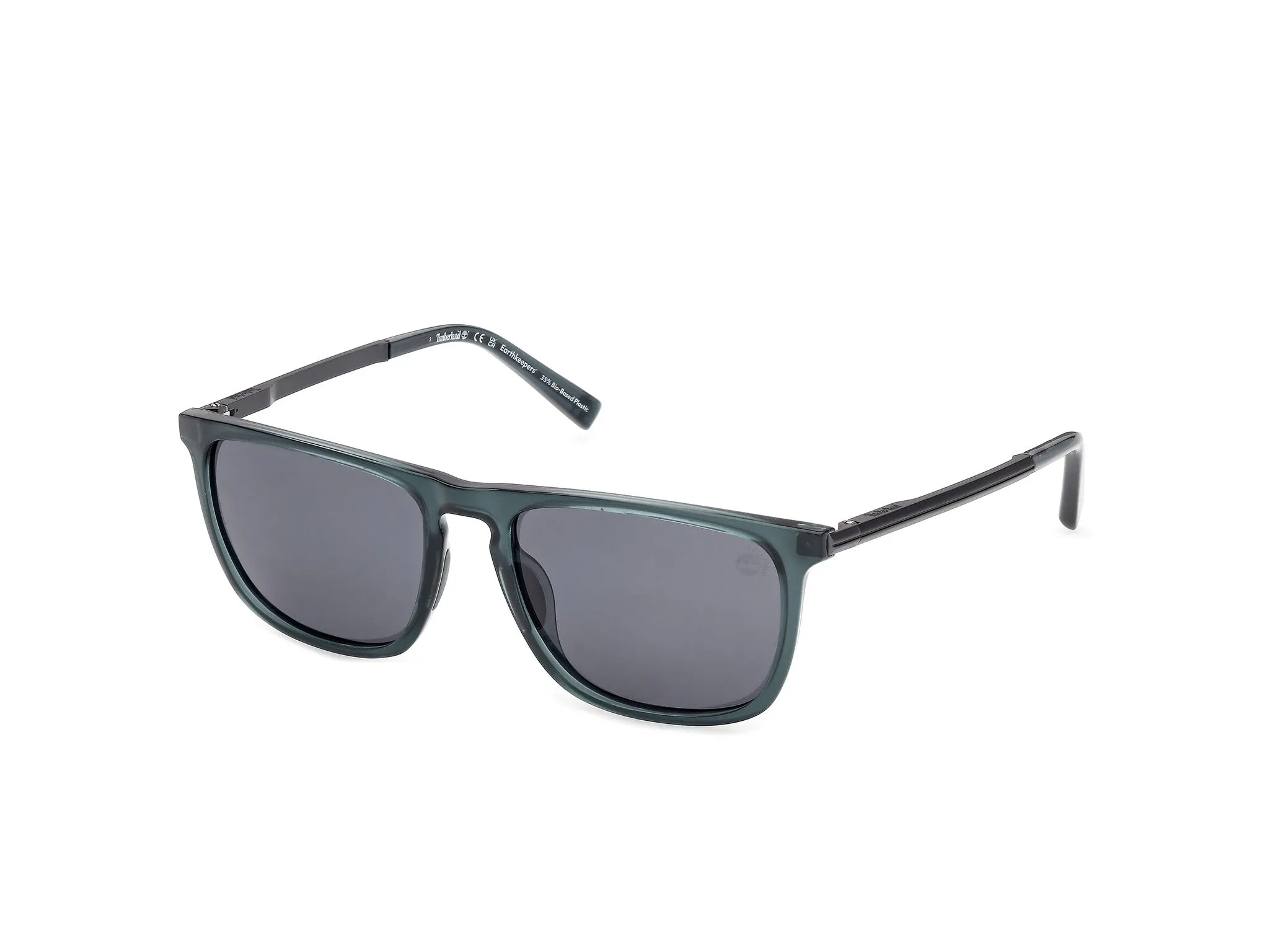 Timberland TB00088 90D Occhiali da sole Iniettato Blu Fumo Squadrata Polarizzata - immagine 1
