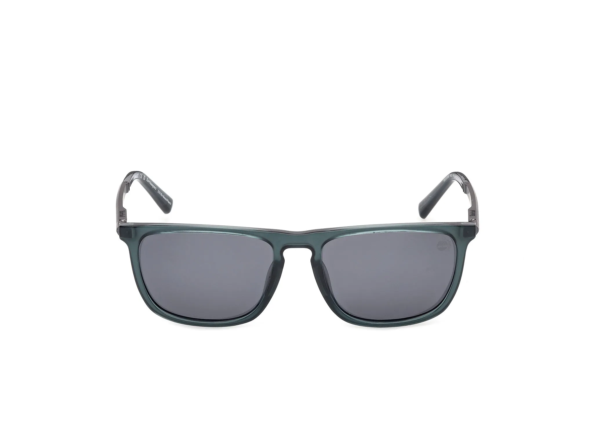 Timberland TB00088 90D Occhiali da sole Iniettato Blu Fumo Squadrata Polarizzata - immagine 2