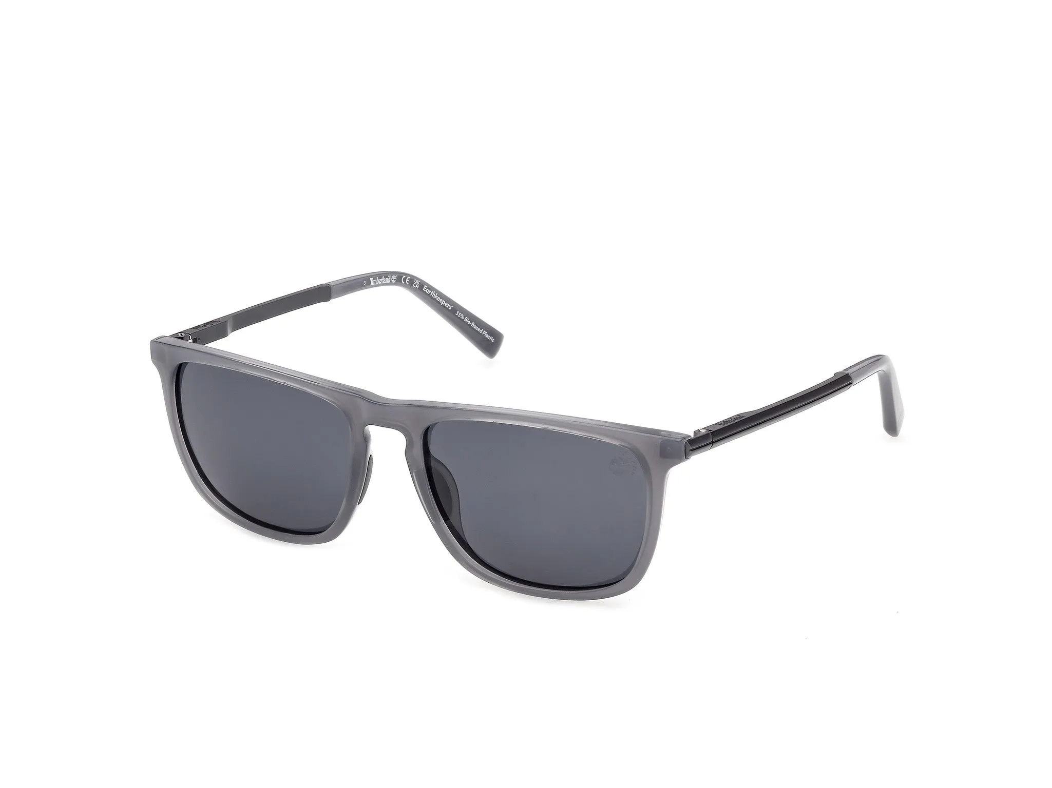 Timberland TB00088 20D Occhiali da sole Iniettato Grigio Fumo Squadrata Polarizzata - immagine 1