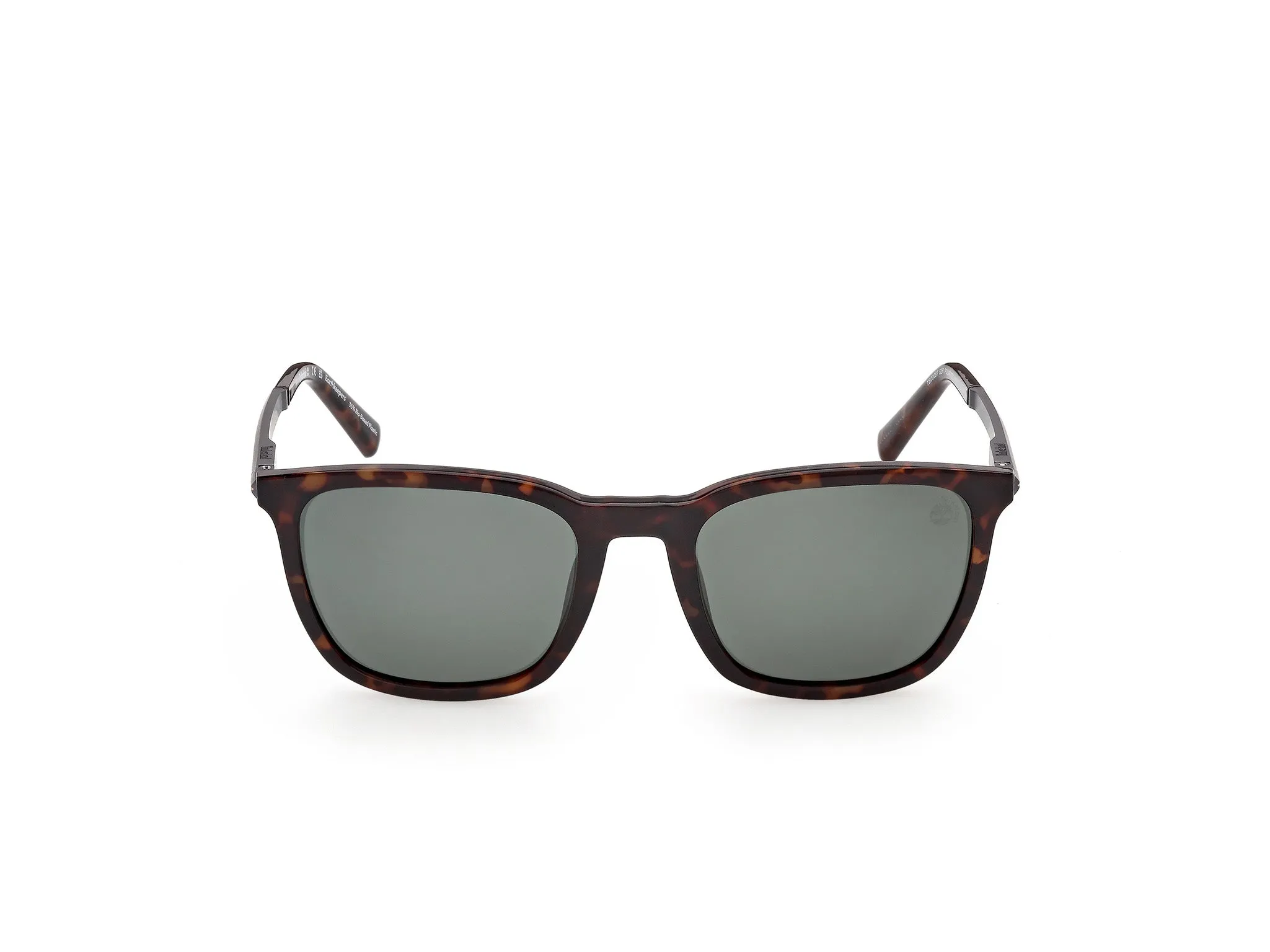 Timberland TB00087 52R Occhiali da sole Iniettato Havana Verde Squadrata Polarizzata - immagine 2
