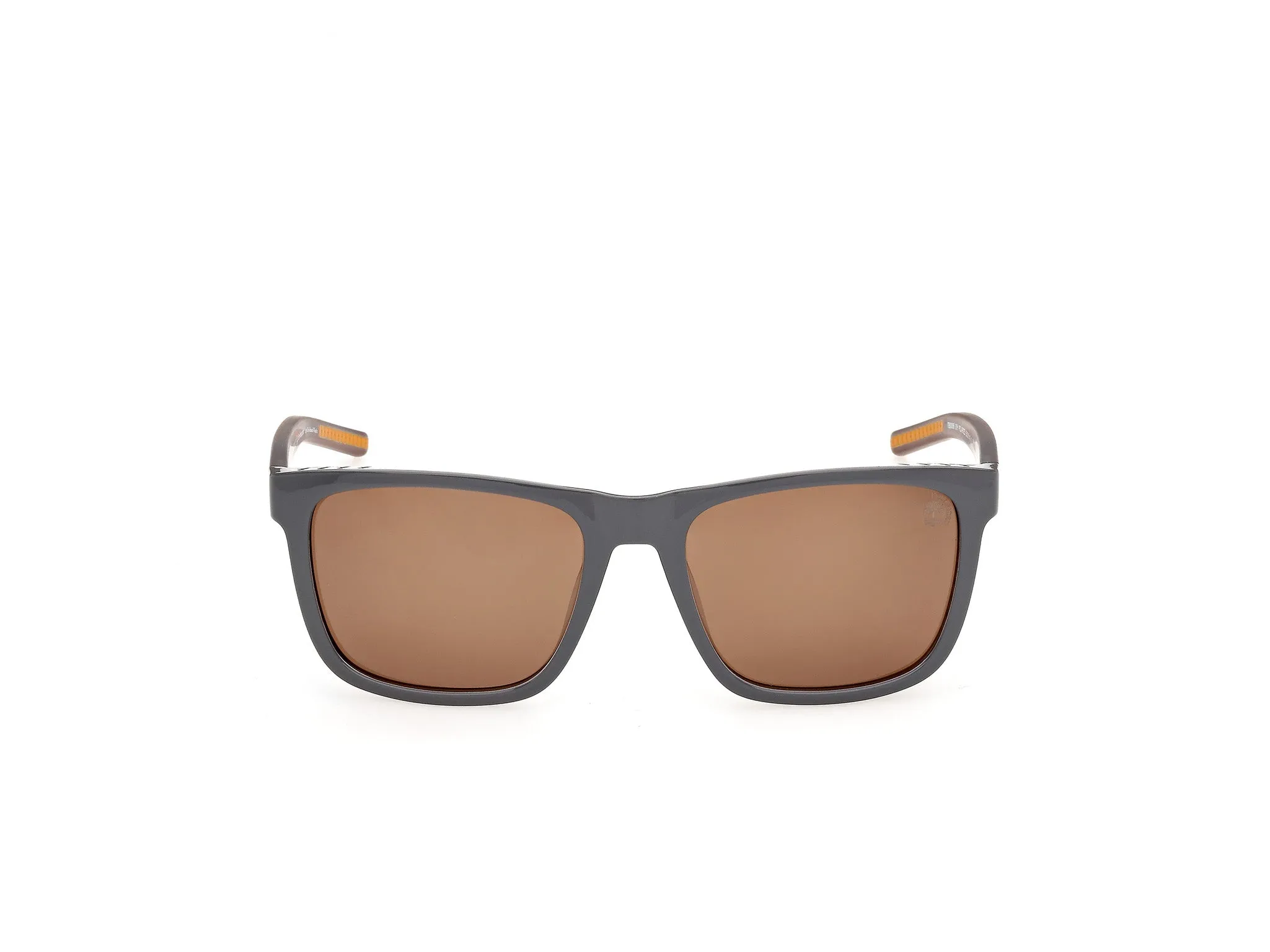 Timberland TB00086 20H Occhiali da sole Iniettato Grigio Marrone Squadrata Polarizzata - immagine 2