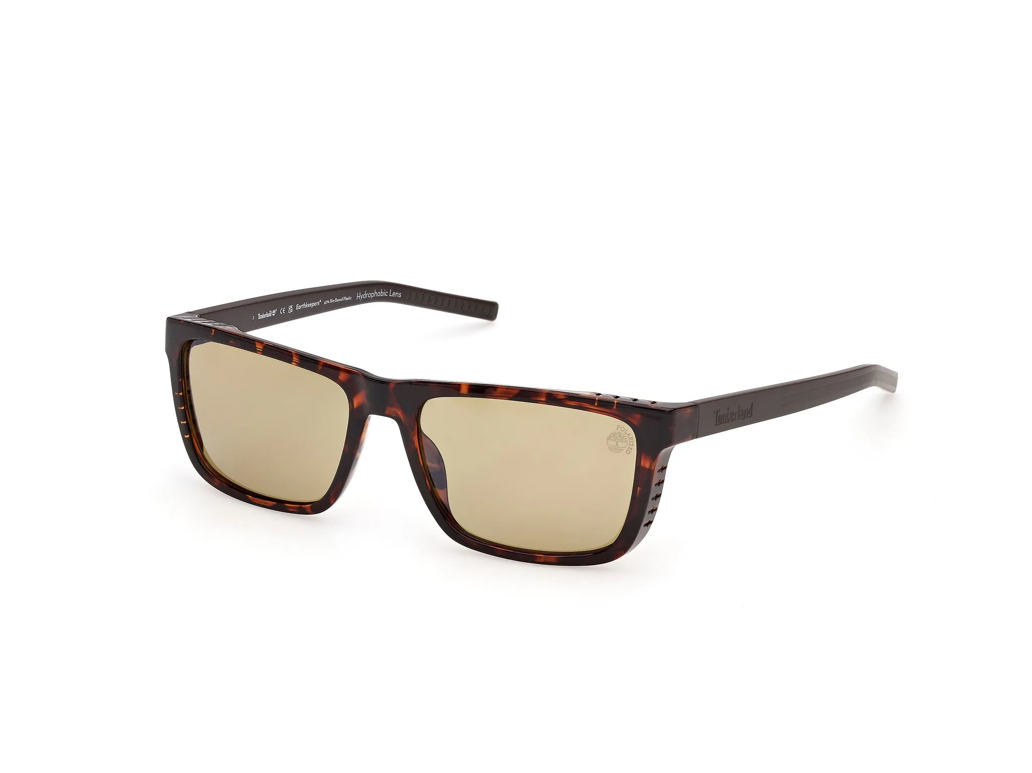 Timberland TB00085 52R Occhiali da sole Iniettato Havana Verde Squadrata Polarizzata - immagine 1