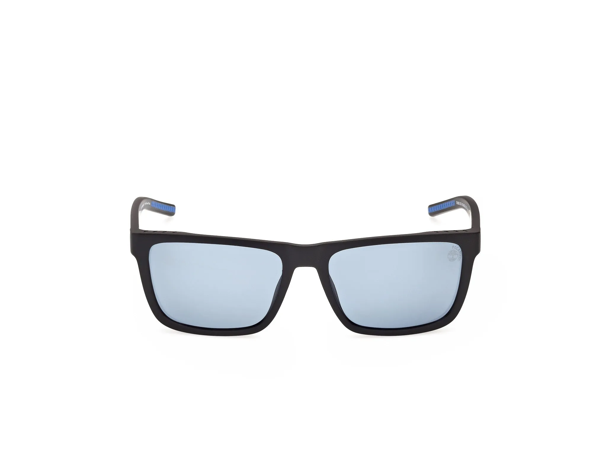 Timberland TB00085 02D Occhiali da sole Iniettato Nero Blu Squadrata Polarizzata - immagine 2