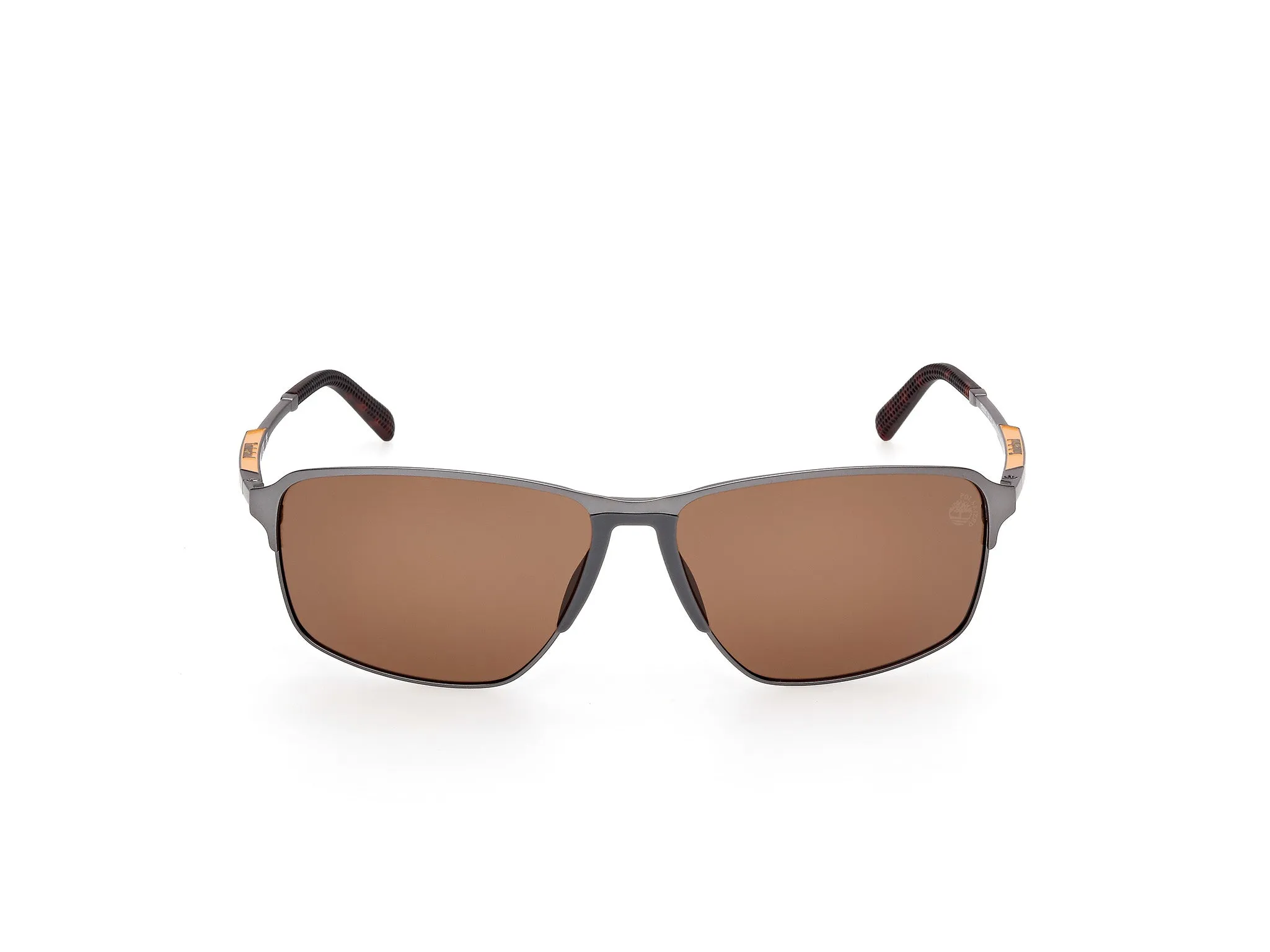 Timberland TB00040 09H Occhiali da sole Metallo Canna di fucile Marrone Squadrata Polarizzata - immagine 2