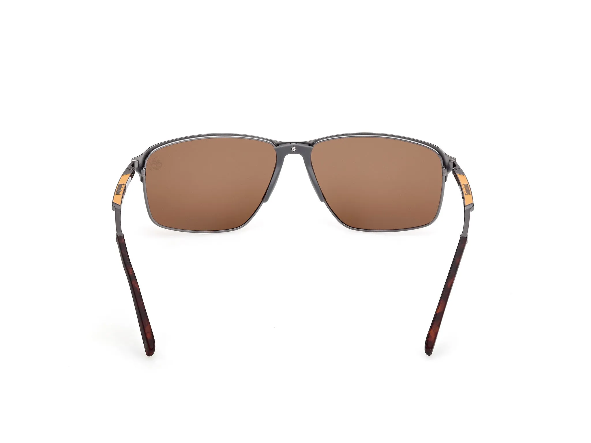 Timberland TB00040 09H Occhiali da sole Metallo Canna di fucile Marrone Squadrata Polarizzata - immagine 4