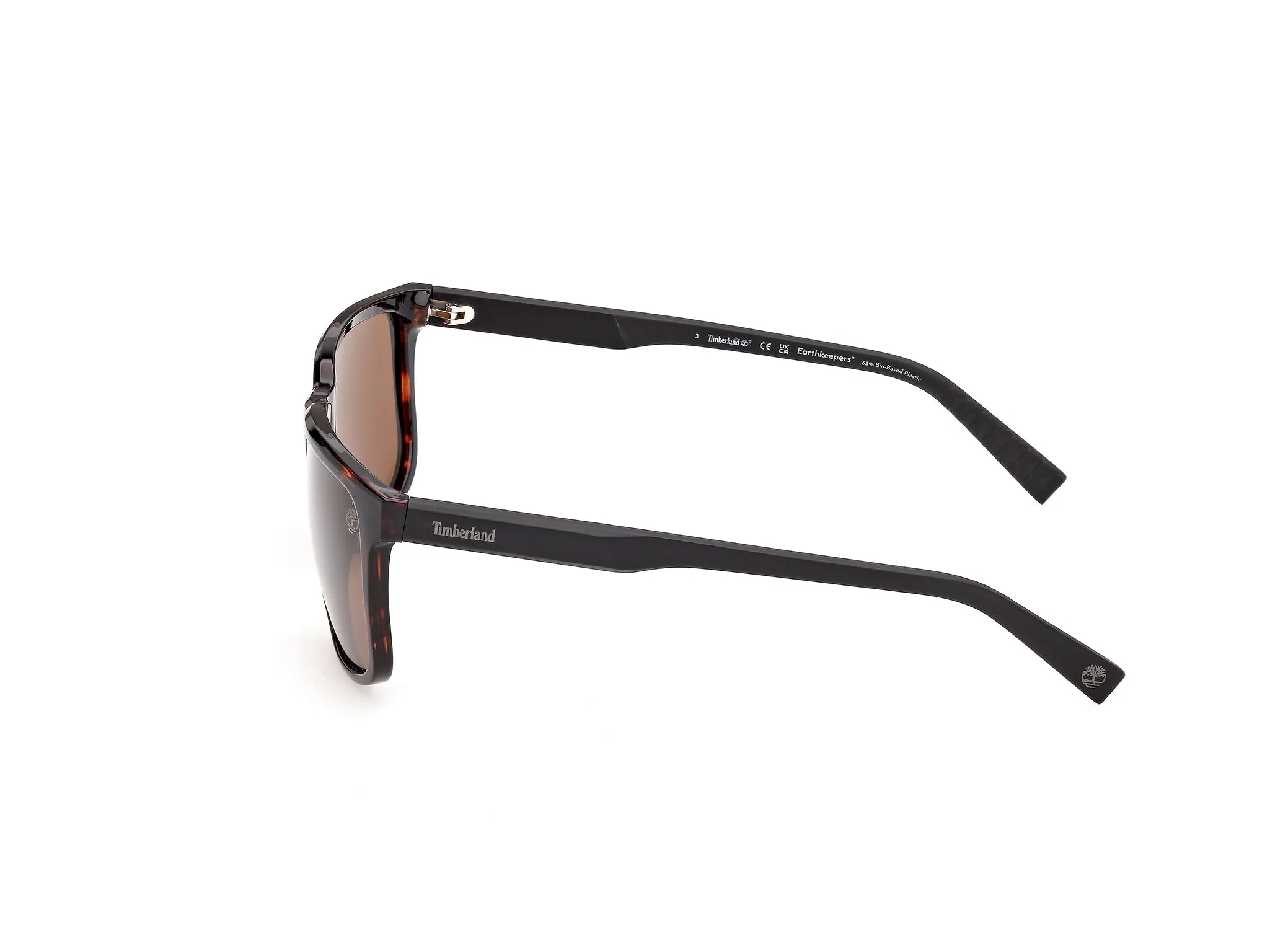 Timberland TB00037 52H Occhiali da sole Iniettato Havana Marrone Squadrata Polarizzata - immagine 3
