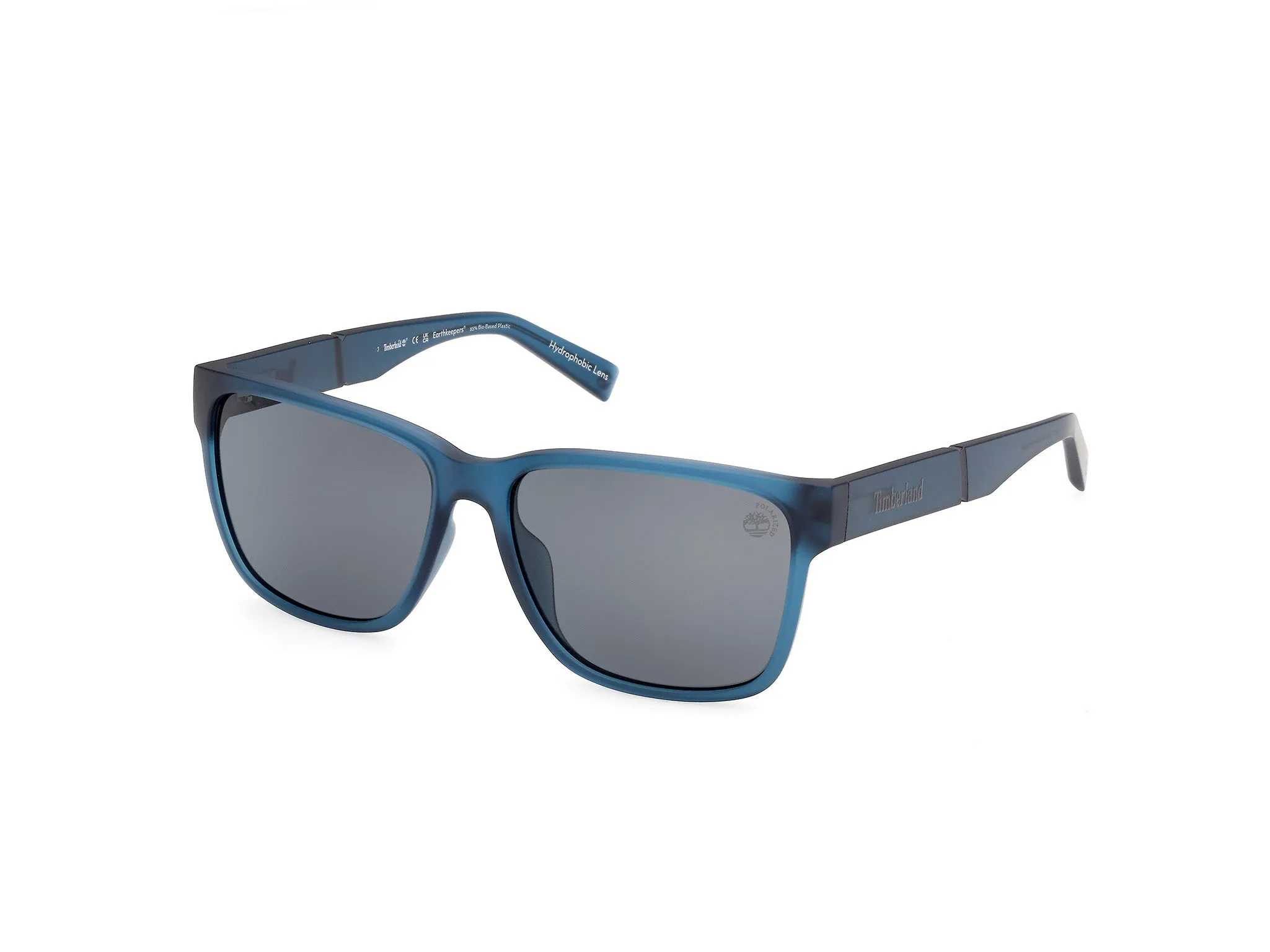 Timberland TB9335-H 91D Occhiali da sole Iniettato Blu Blu Squadrata Polarizzata - immagine 1