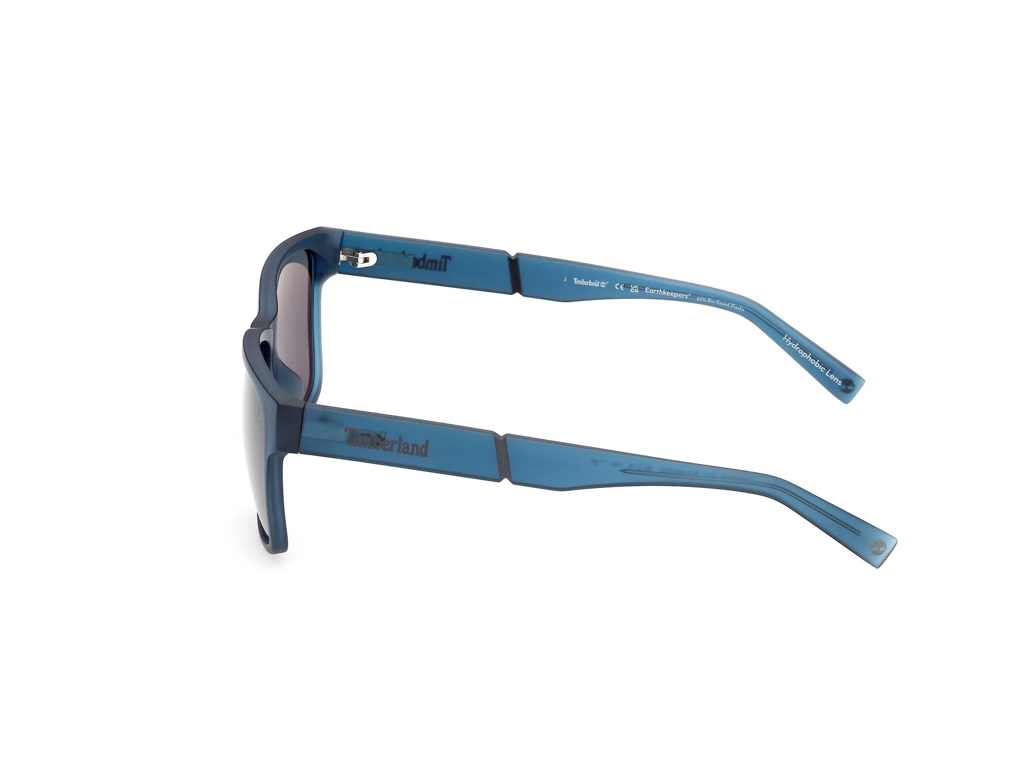 Timberland TB9335-H 91D Occhiali da sole Iniettato Blu Blu Squadrata Polarizzata - immagine 3