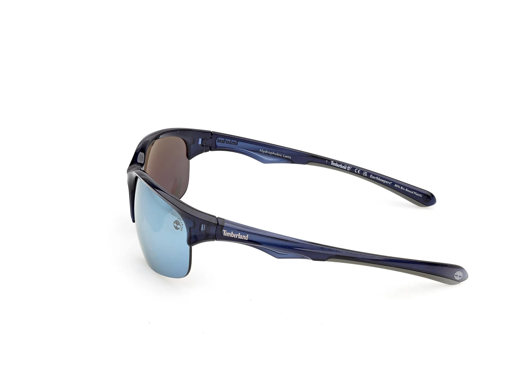 Timberland TB00082 90D Occhiali da sole Iniettato Blu Blu Squadrata Polarizzata - immagine 3