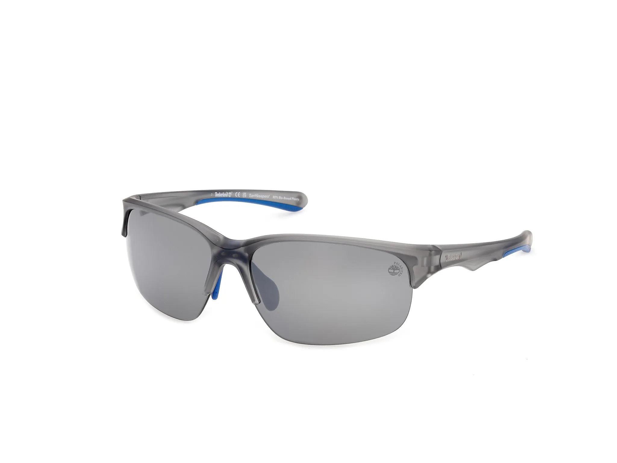 Timberland TB00082 20D Occhiali da sole Iniettato Grigio Fumo Squadrata Polarizzata - immagine 1