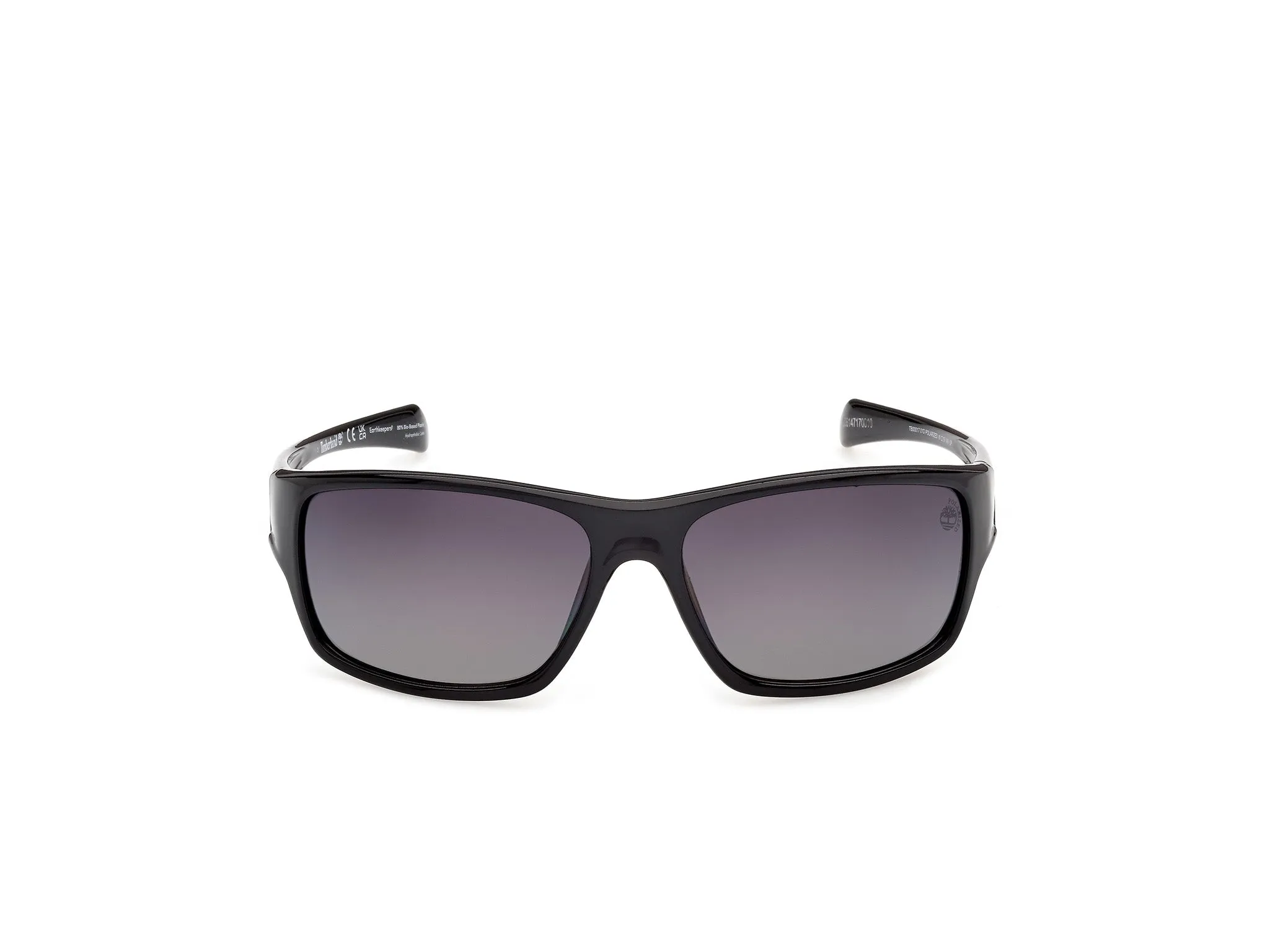 Timberland TB00017 01D Occhiali da sole Iniettato Nero Fumo Squadrata Polarizzata - immagine 2