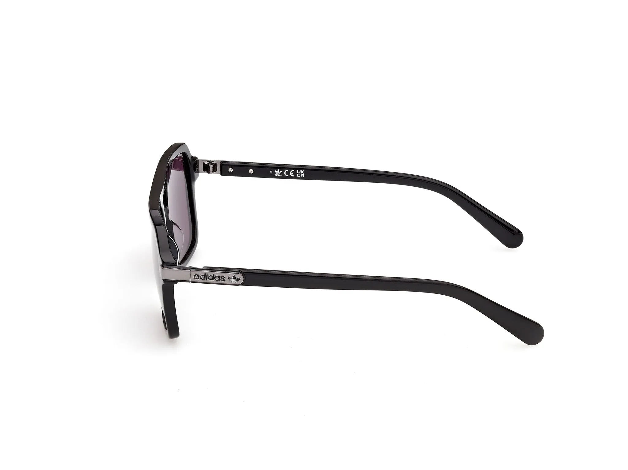 Adidas Sport OR0149 01A Occhiali da sole Acetato Nero Fumo Squadrata Normale - immagine 3