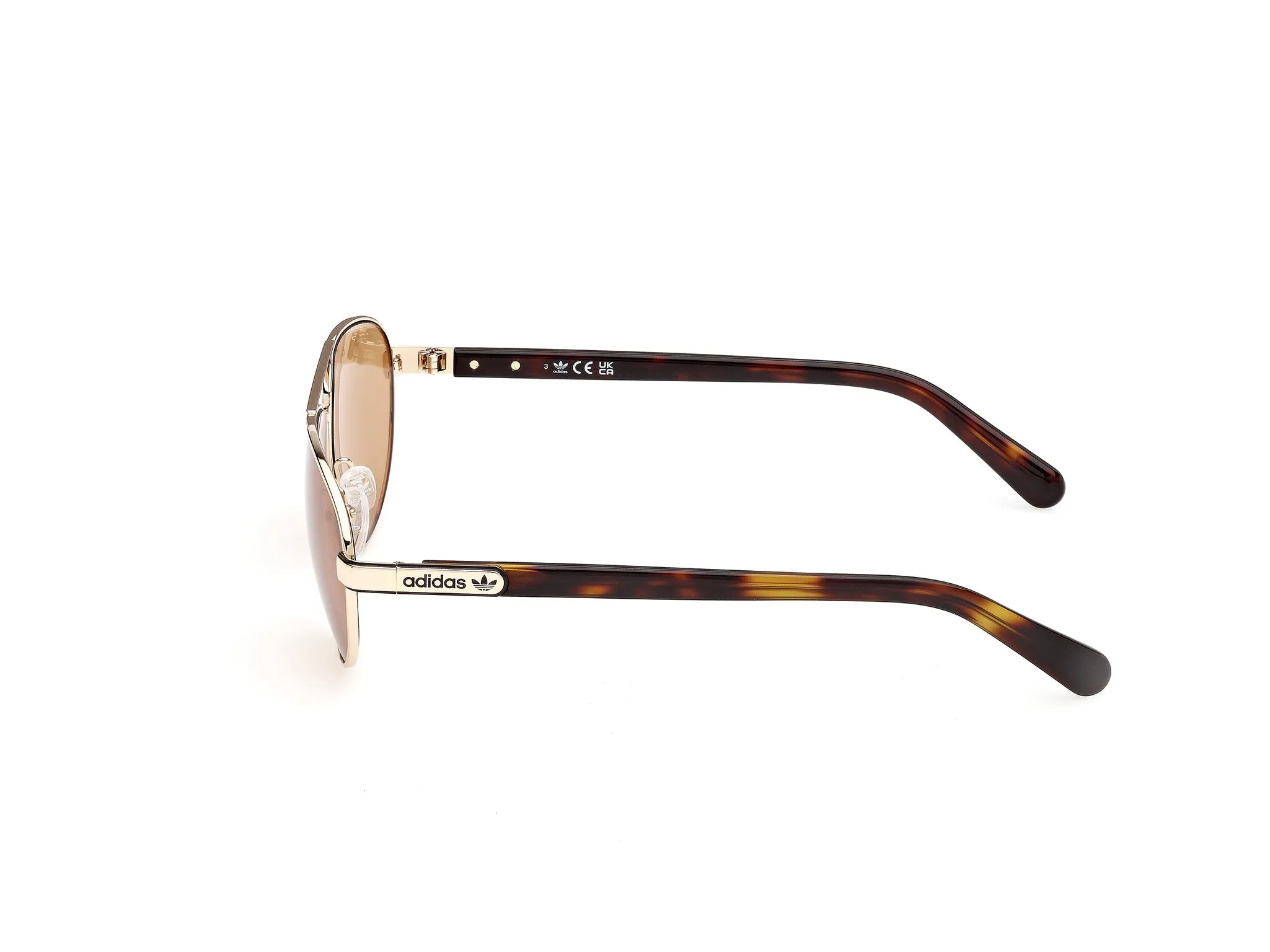 Adidas Sport OR0148 32E Occhiali da sole Metallo Oro Marrone Pilot Normale - immagine 3