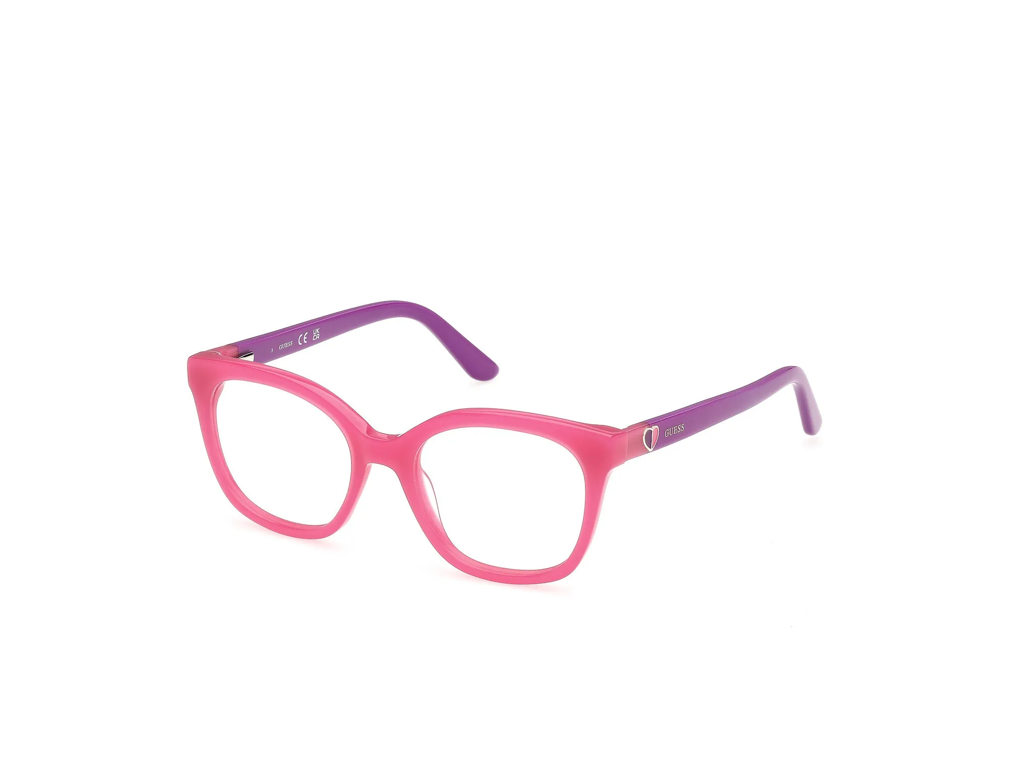 Guess GU50397 74 Montature da vista Acetato Rosa Squadrata Normale - immagine 1