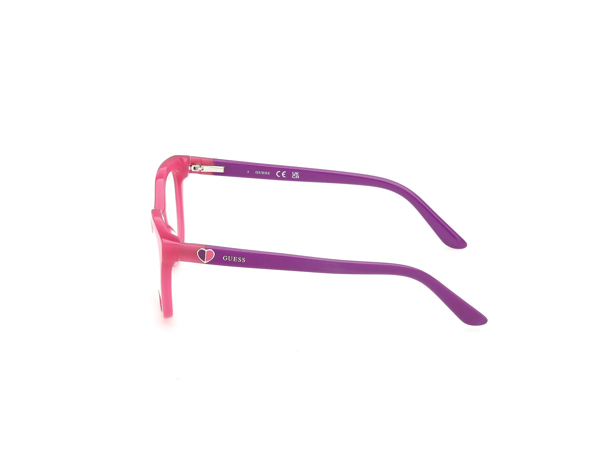 Guess GU50397 74 Montature da vista Acetato Rosa Squadrata Normale - immagine 3