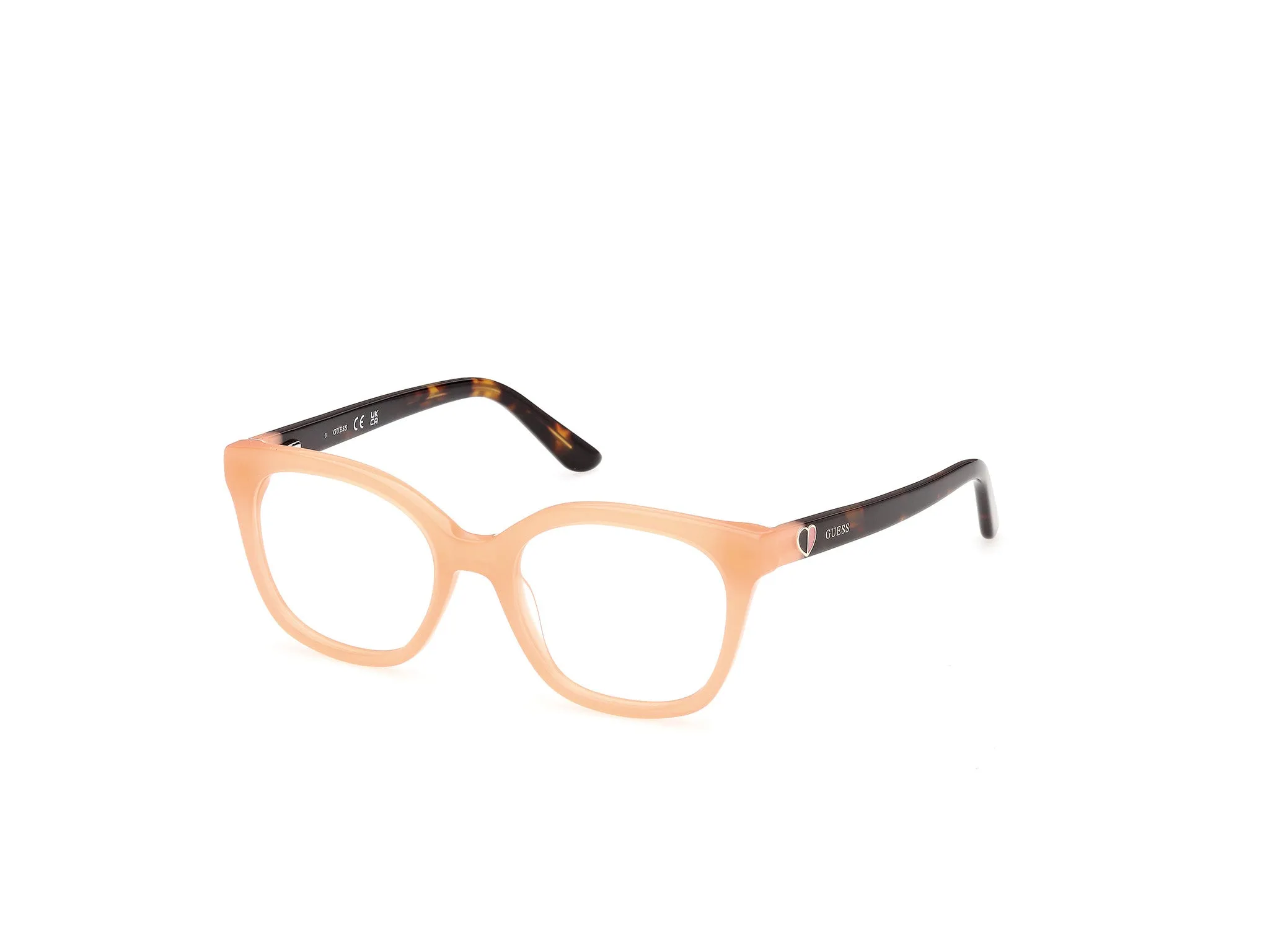 Guess GU50397 44 Montature da vista Acetato Arancione Squadrata Normale - immagine 1