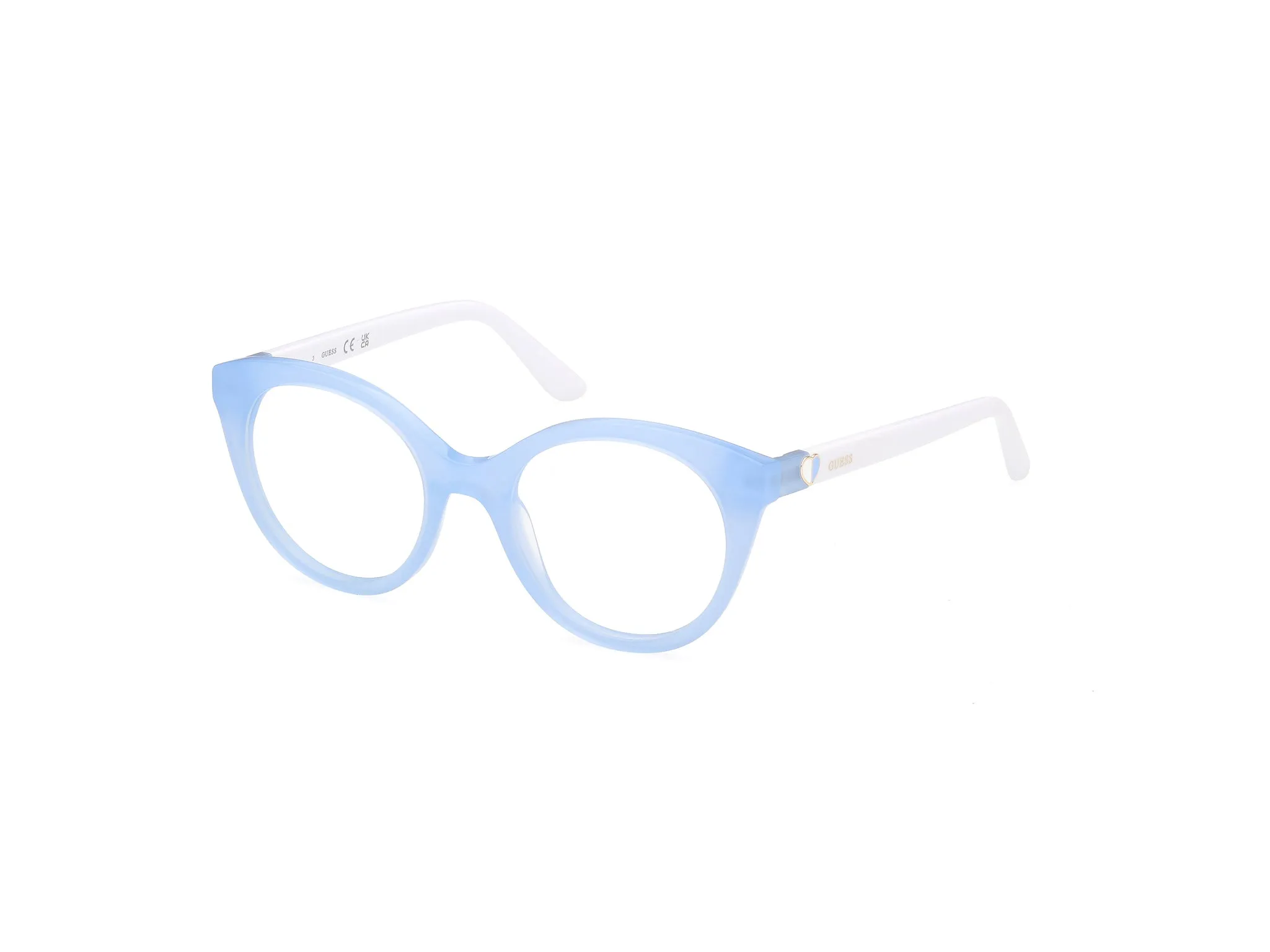 Guess GU50396 86 Montature da vista Acetato Blu Rotonda Normale - immagine 1