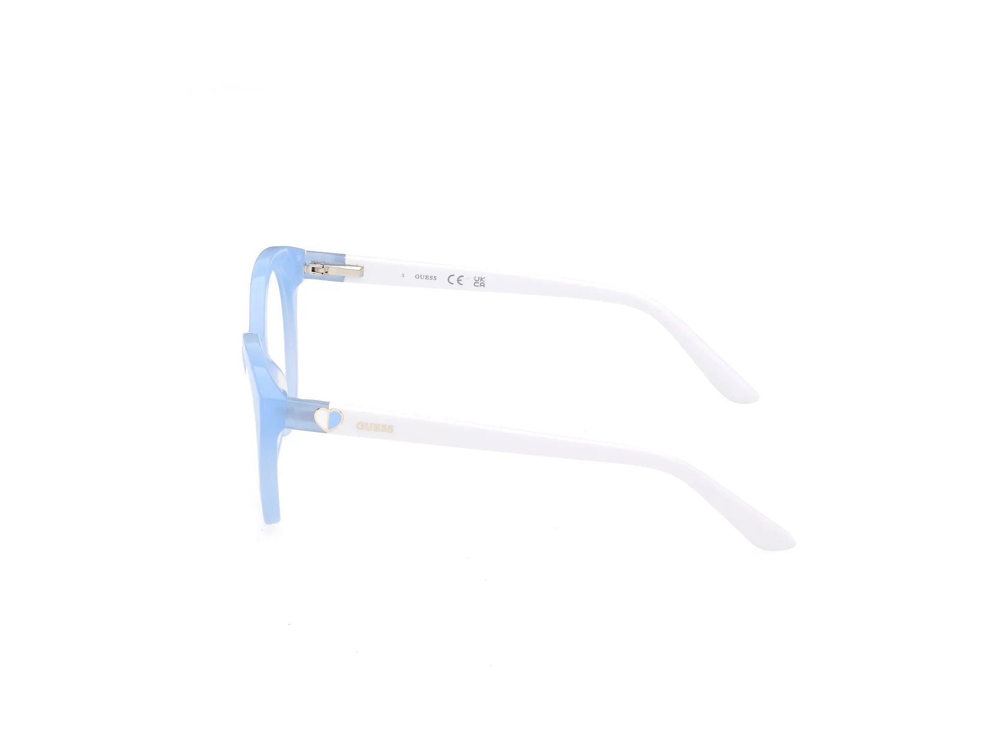 Guess GU50396 86 Montature da vista Acetato Blu Rotonda Normale - immagine 3