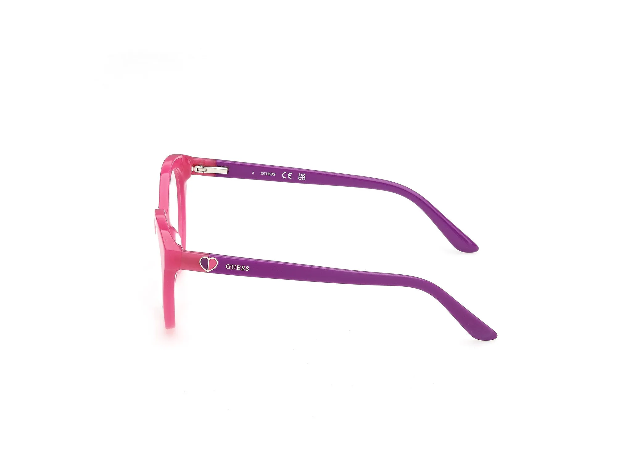 Guess GU50396 74 Montature da vista Acetato Rosa Rotonda Normale - immagine 3