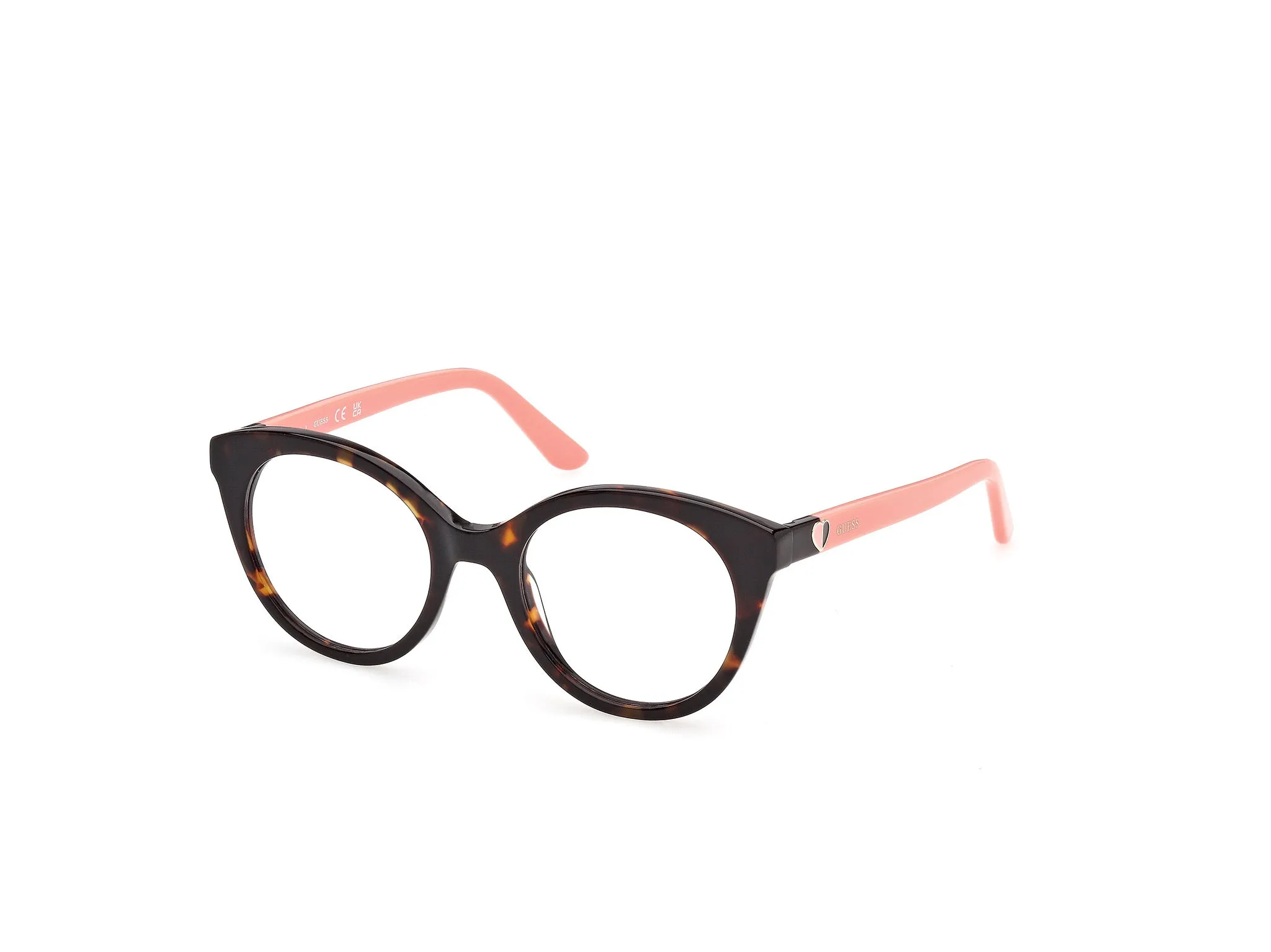 Guess GU50396 52 Montature da vista Acetato Havana Rotonda Normale - immagine 1