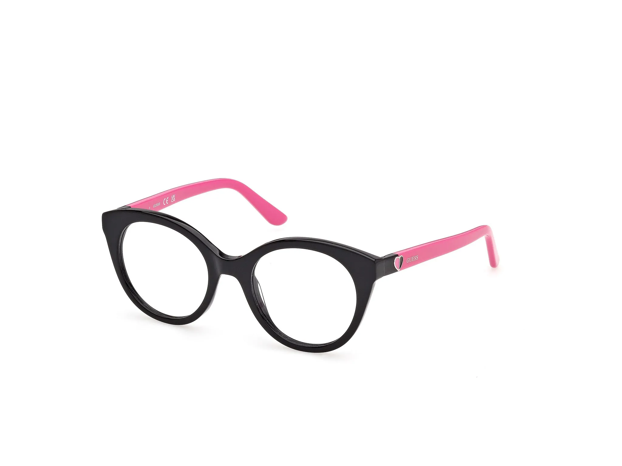 Guess GU50396 5 Montature da vista Acetato Nero Rotonda Normale - immagine 1