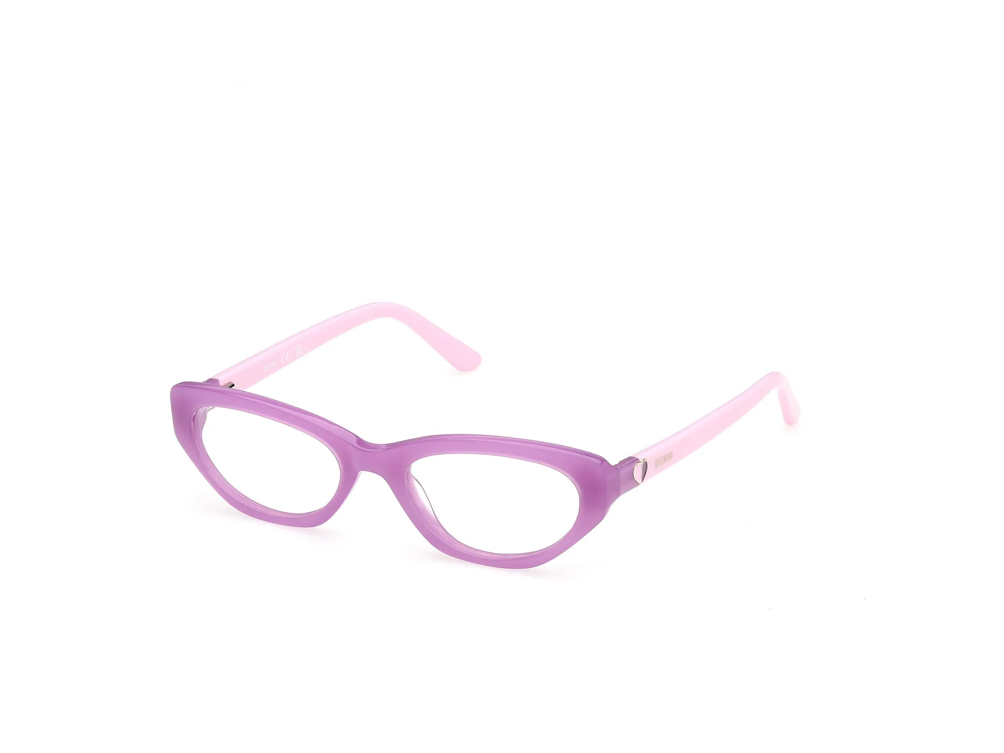 Guess GU50395 83 Montature da vista Acetato Viola Rotonda Normale - immagine 1