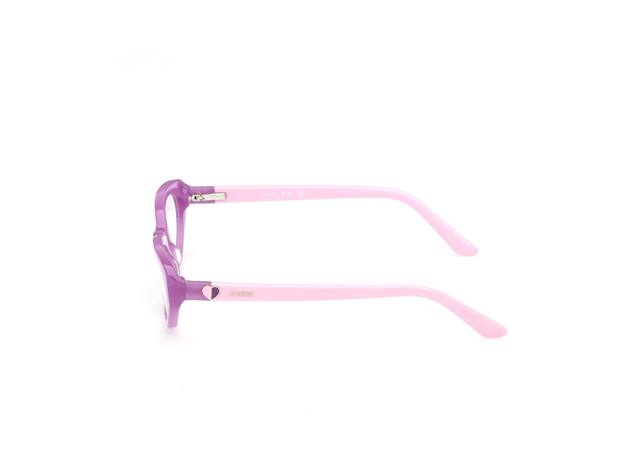 Guess GU50395 83 Montature da vista Acetato Viola Rotonda Normale - immagine 3
