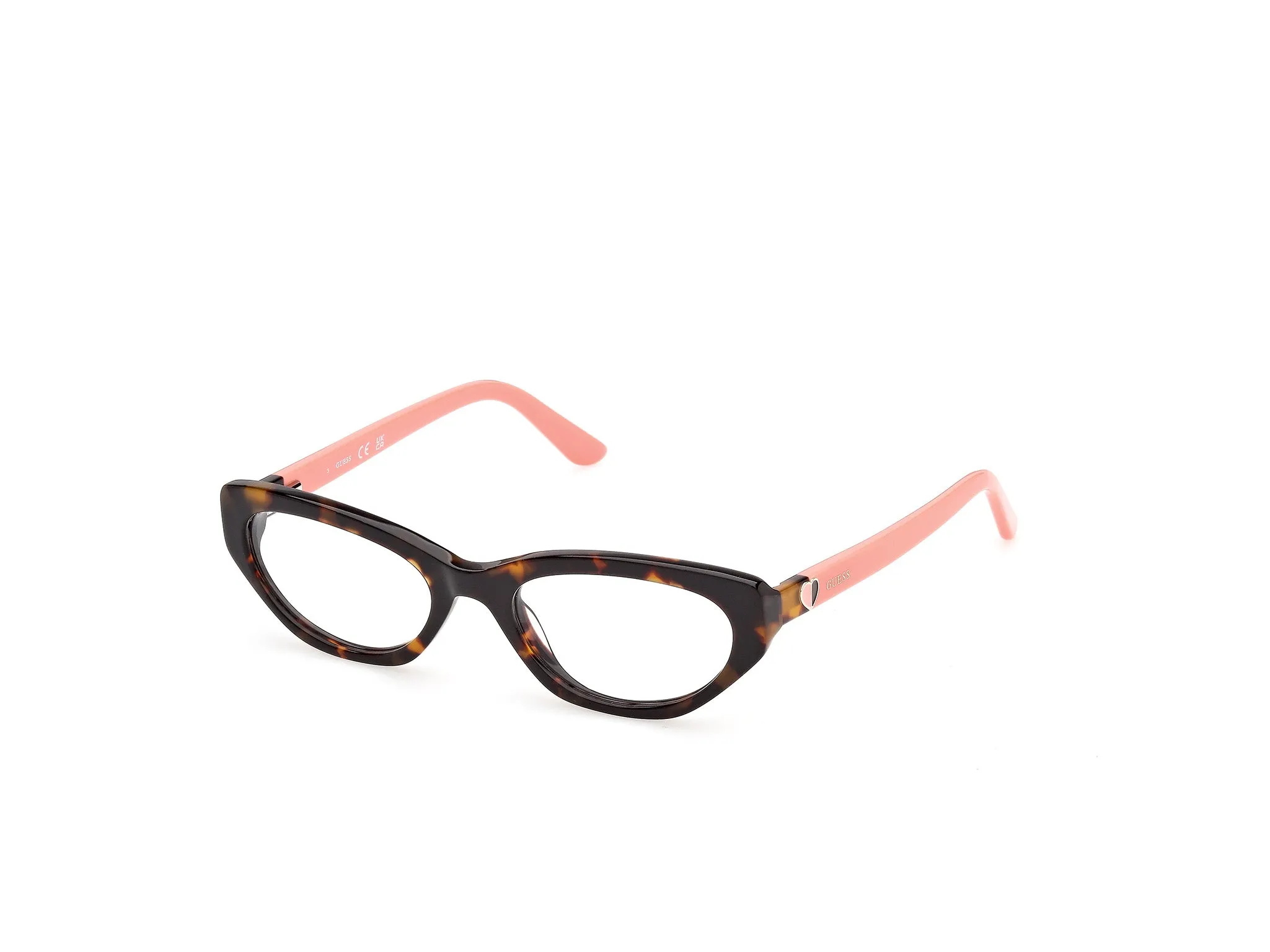 Guess GU50395 52 Montature da vista Acetato Havana Rotonda Normale - immagine 1