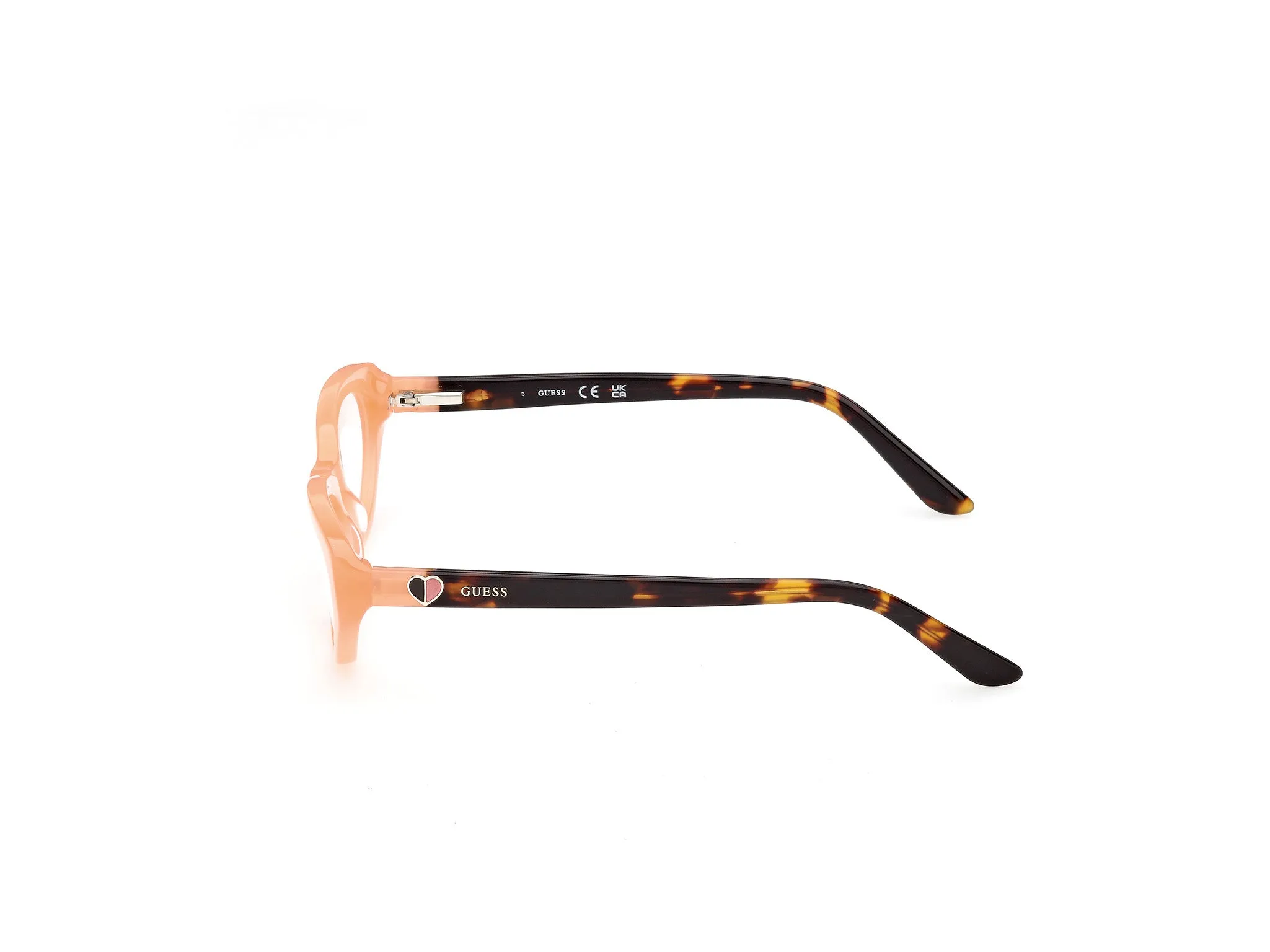 Guess GU50395 44 Montature da vista Acetato Arancione Rotonda Normale - immagine 3