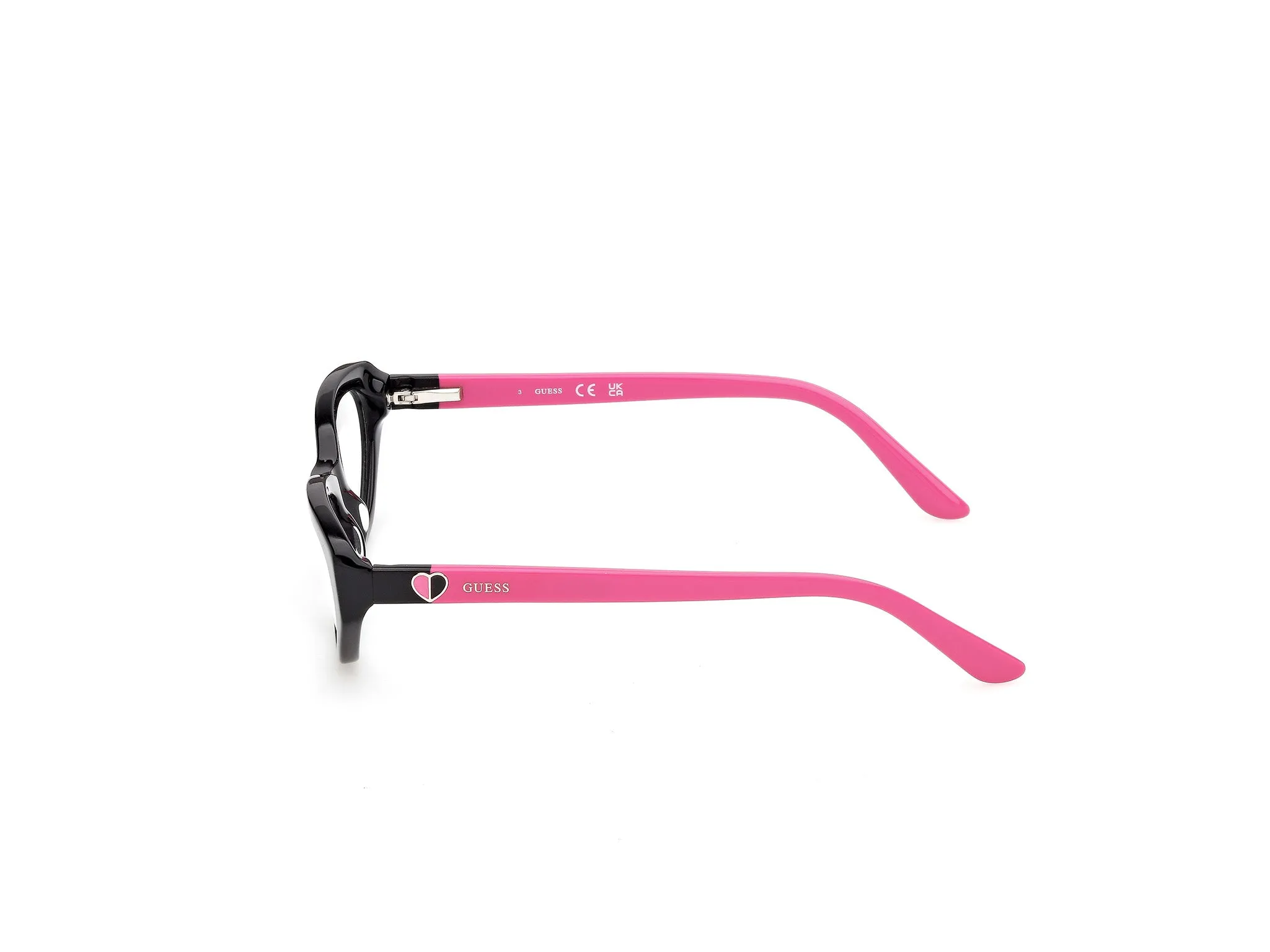 Guess GU50395 5 Montature da vista Acetato Nero Rotonda Normale - immagine 3