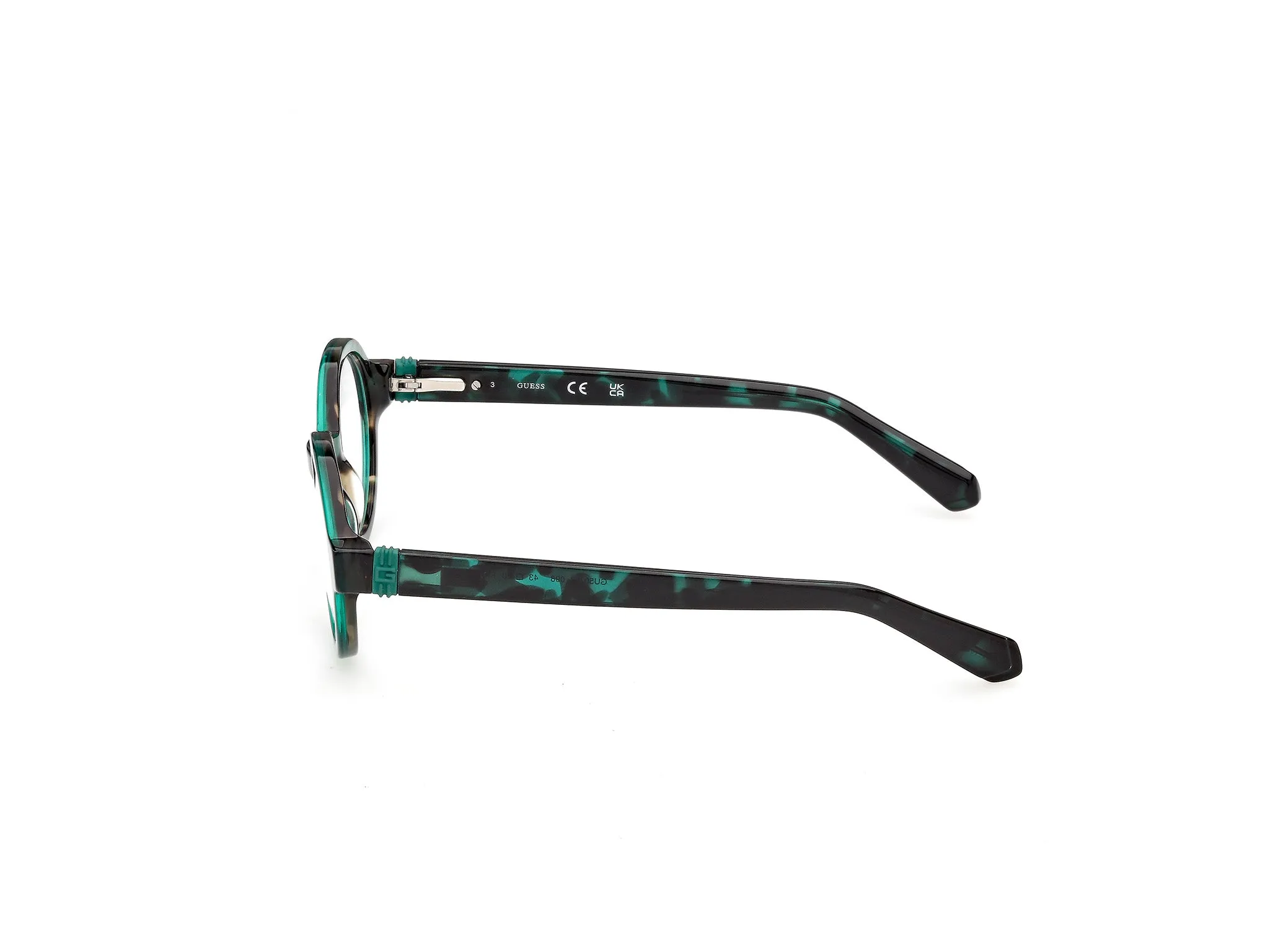 Guess GU50394 98 Montature da vista Acetato Verde Rotonda Normale - immagine 3