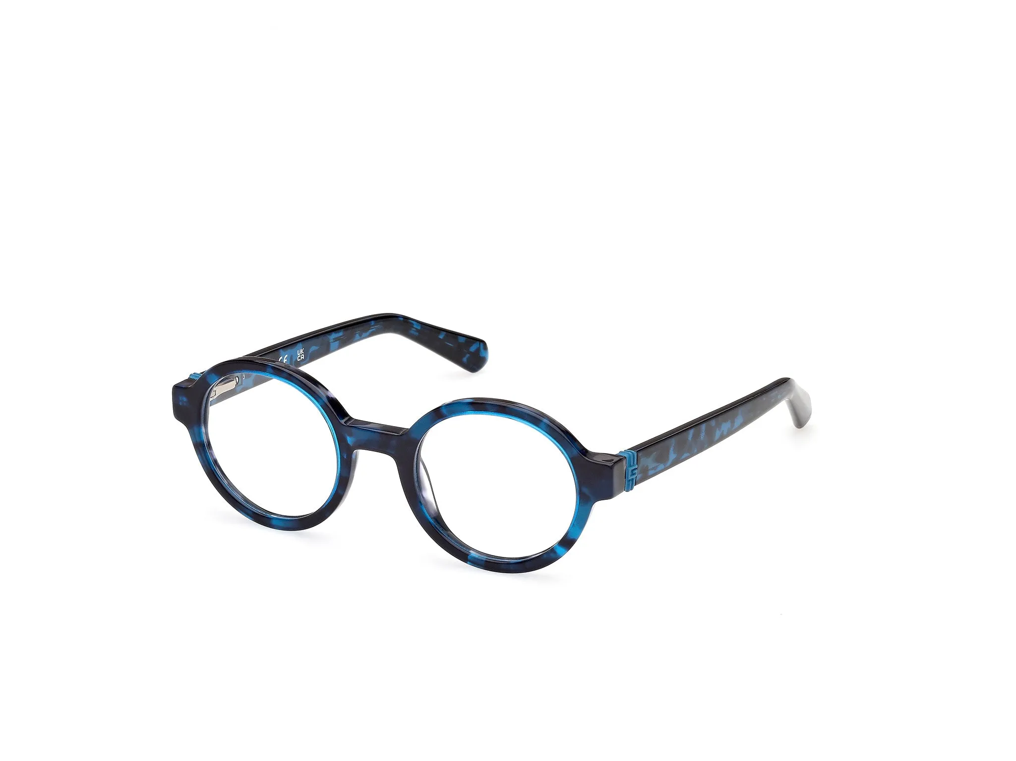 Guess GU50394 92 Montature da vista Acetato Blu Rotonda Normale - immagine 1