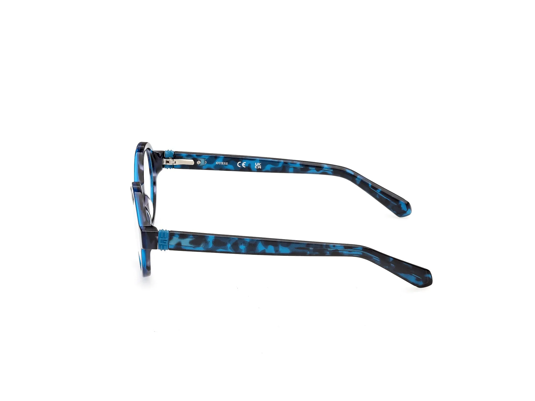 Guess GU50394 92 Montature da vista Acetato Blu Rotonda Normale - immagine 3